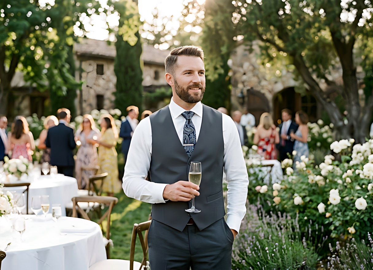 Forget the Blazer: Why a Vest Set is Your Best Bet for Summer Weddings