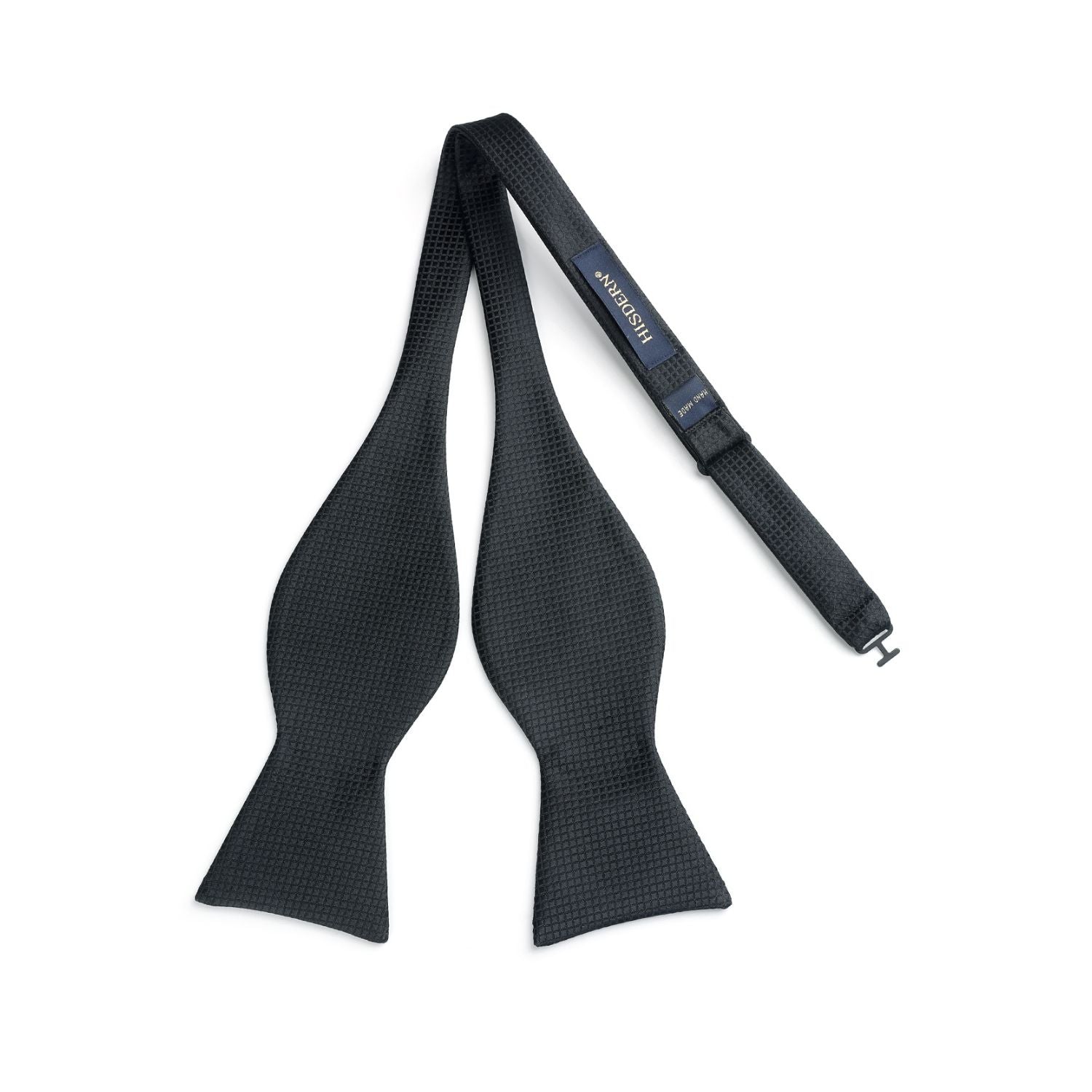 Plaid Bow Tie & Pocket Square Sets - BLACK