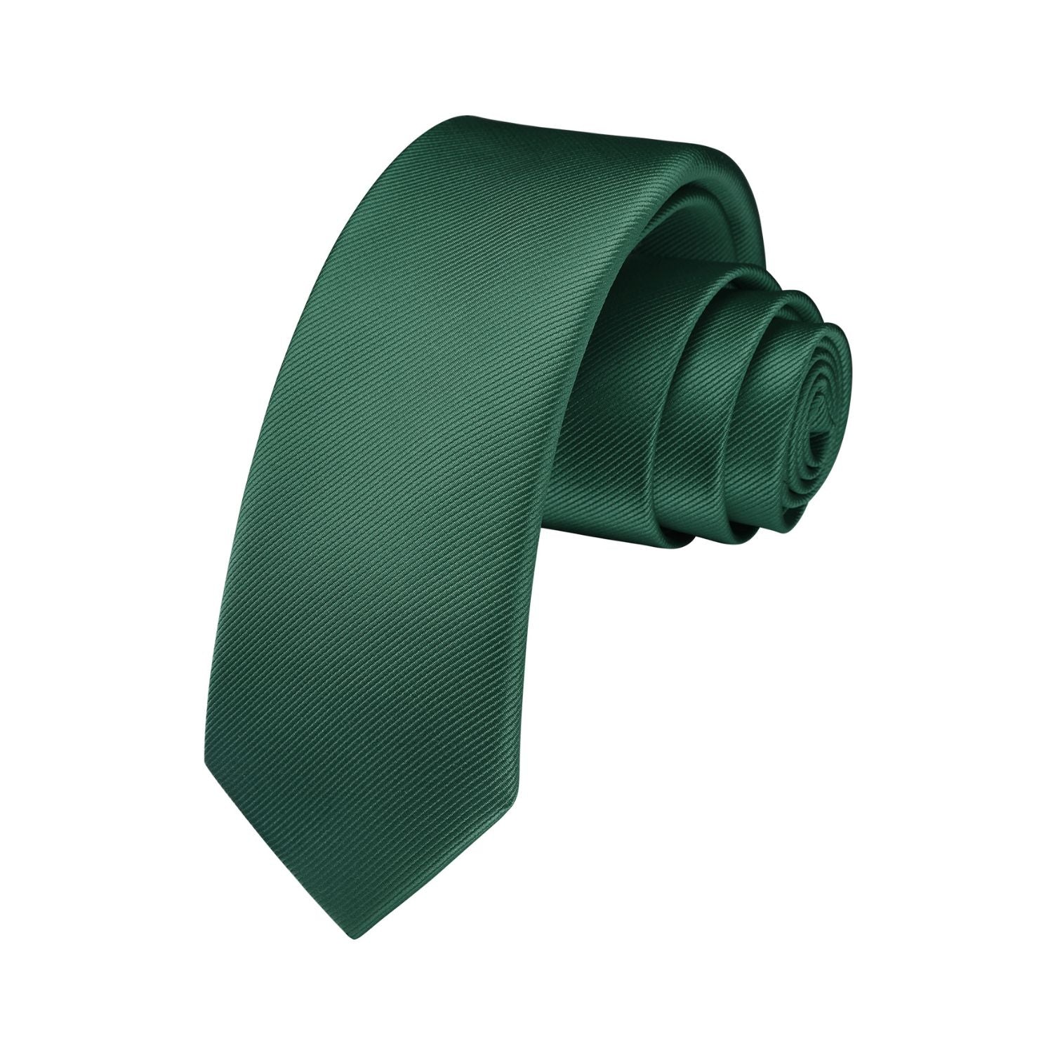 Solid 2.4'' Skinny Formal Tie - DARK GREEN