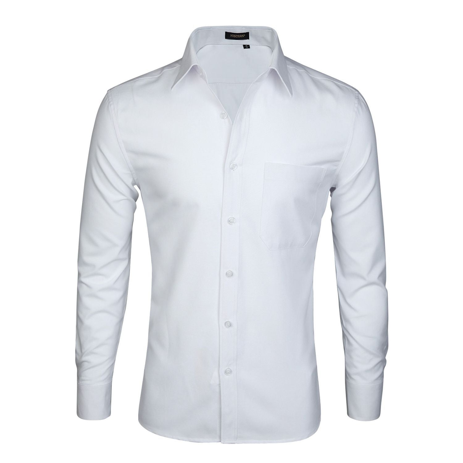Casual Formal Shirt with Pocket - WHITE