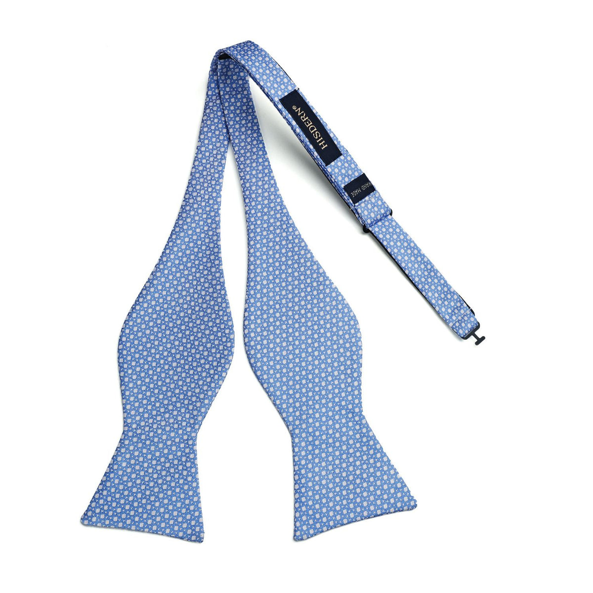 Houndstooth Bow Tie & Pocket Square - BABY BLUE