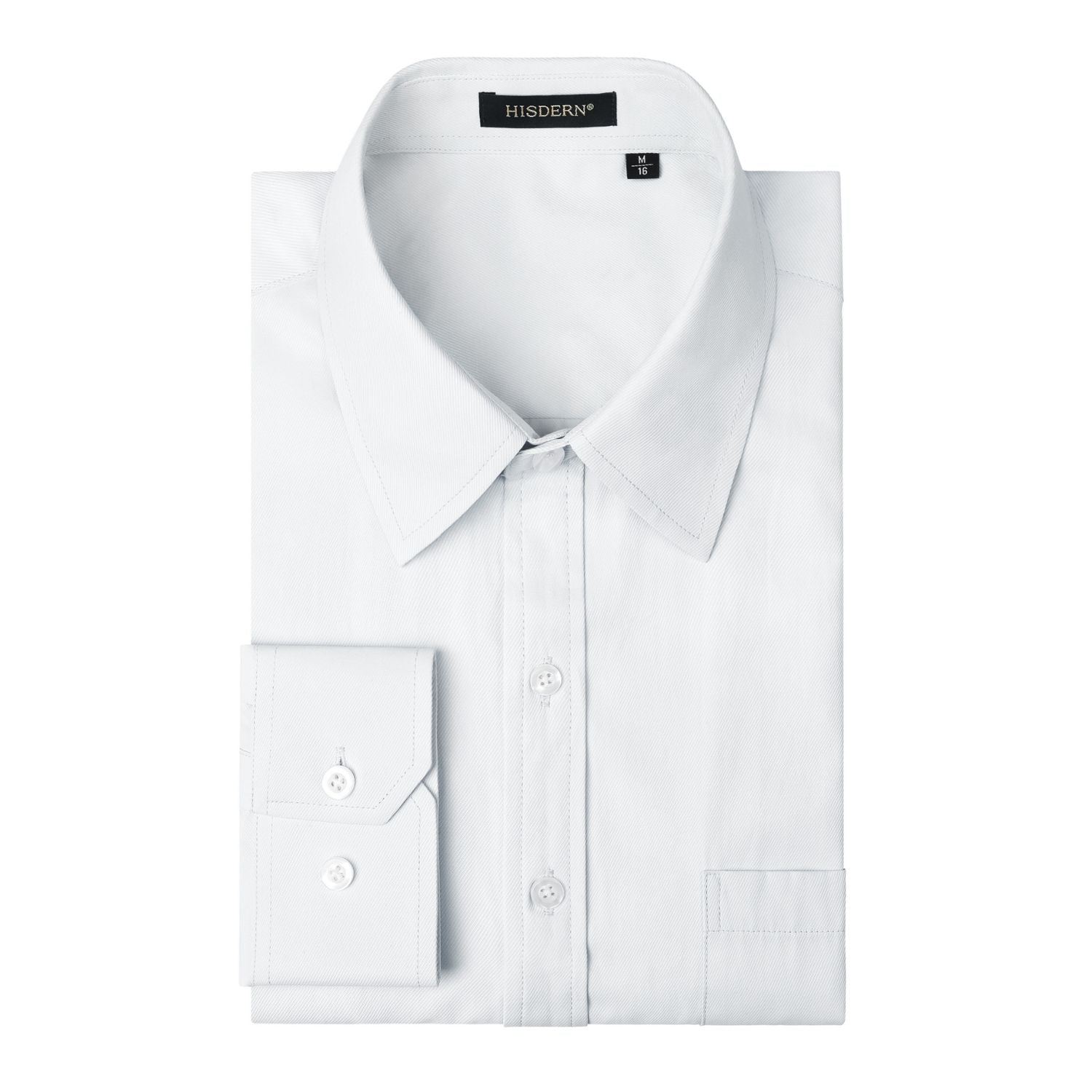 Casual Formal Shirt with Pocket - MICRO TWILL WHITE