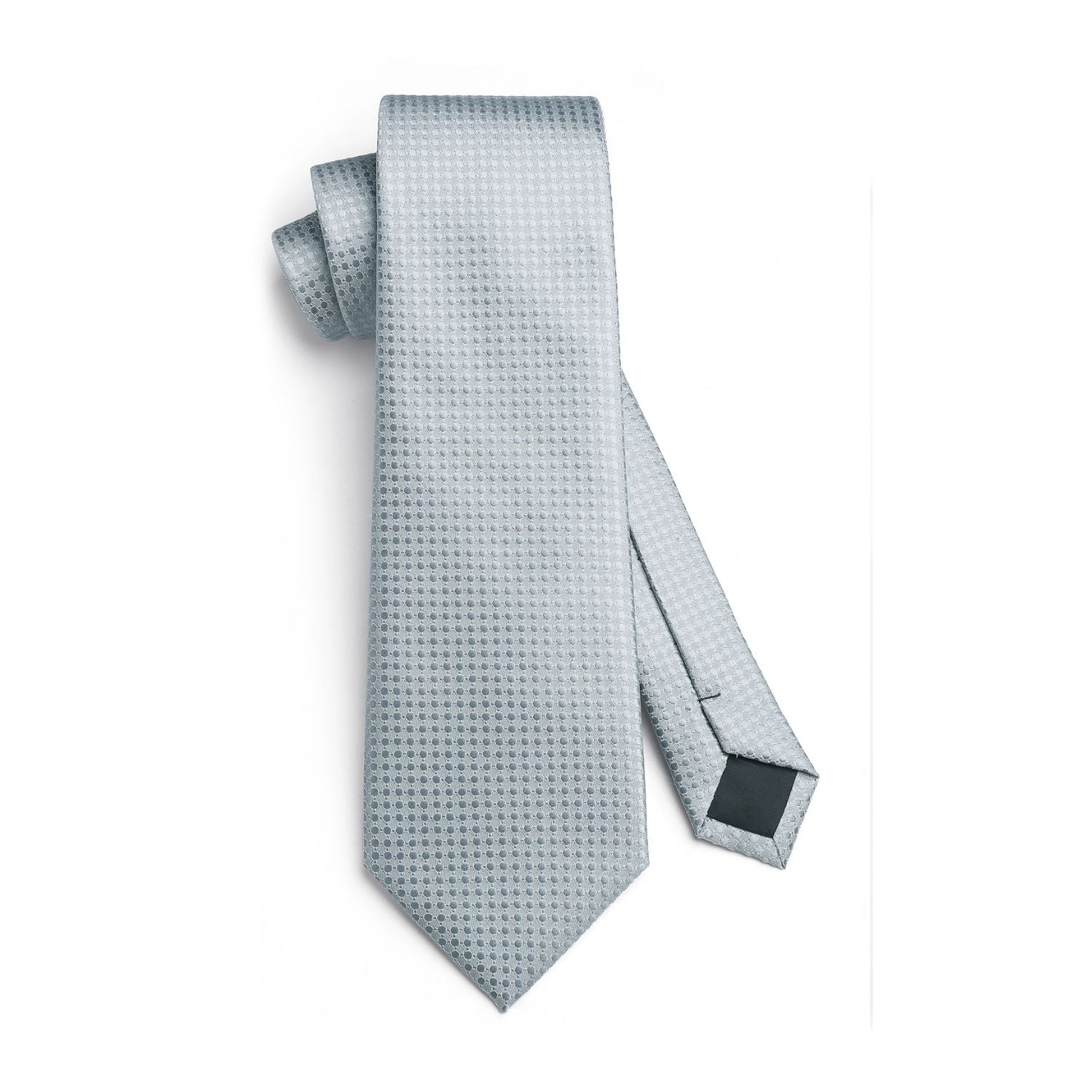 Houndstooth Tie Handkerchief Cufflinks - SILVER