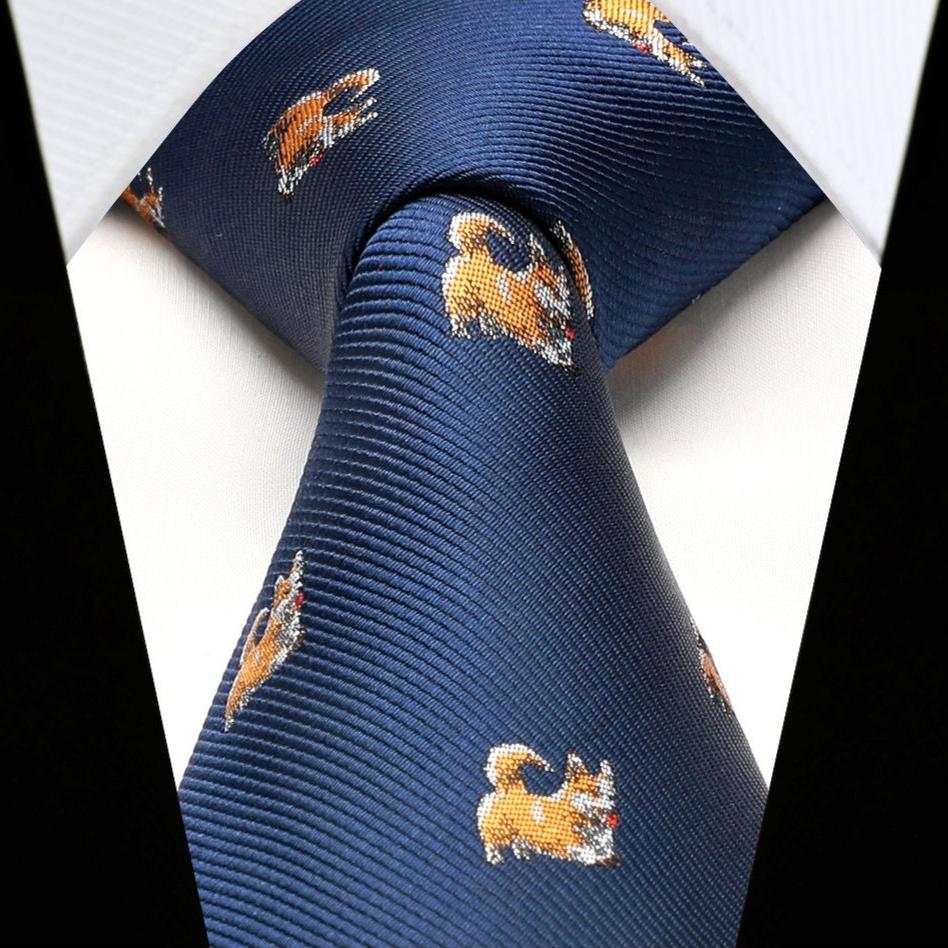 Dog Tie Handkerchief Set - NAVY BLUE