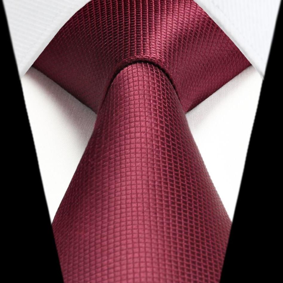 Houndstooth Tie Handkerchief Set - RED 2