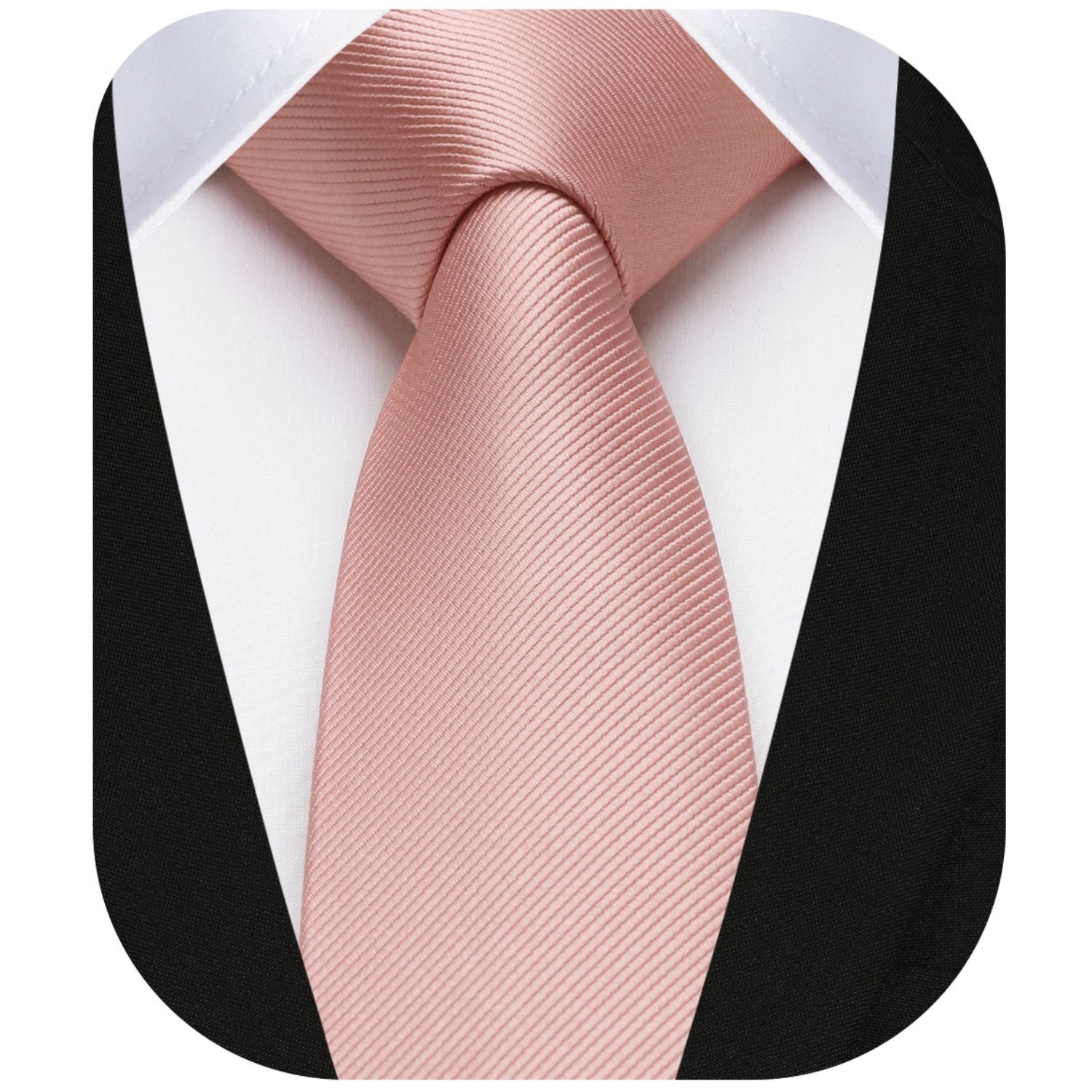 Solid 2.17'' Skinny Formal Tie - A1-PINK