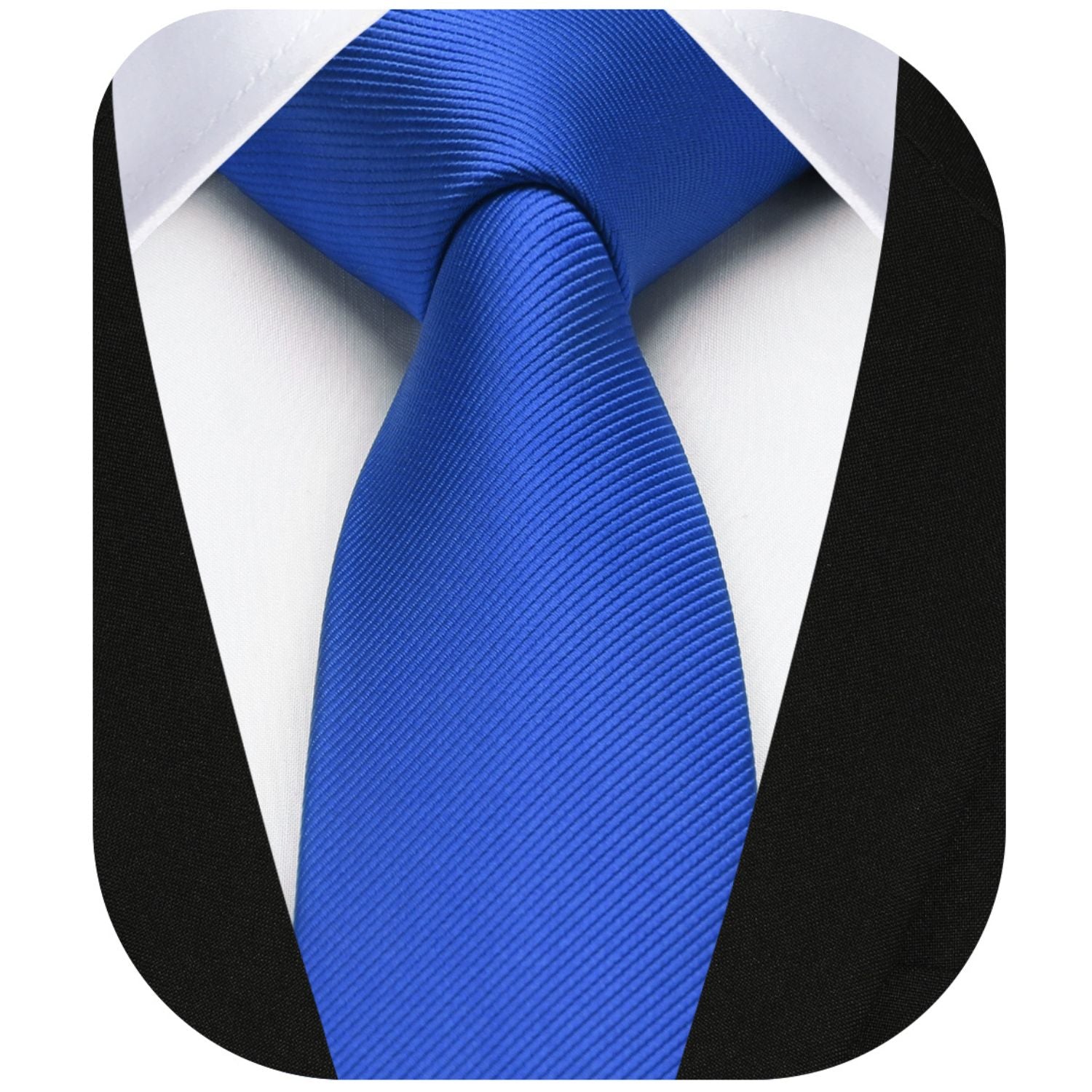Solid 2.17'' Skinny Formal Tie - B3-ROYAL BLUE