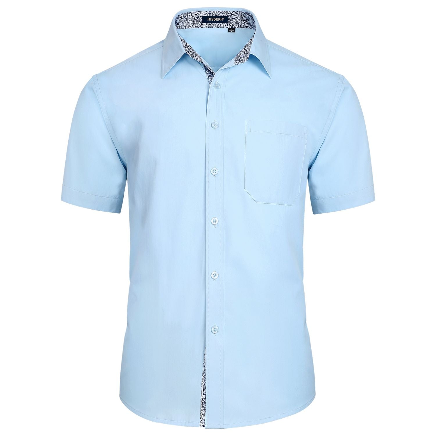 Men's Short Sleeve with Pocket - A1-BLUE