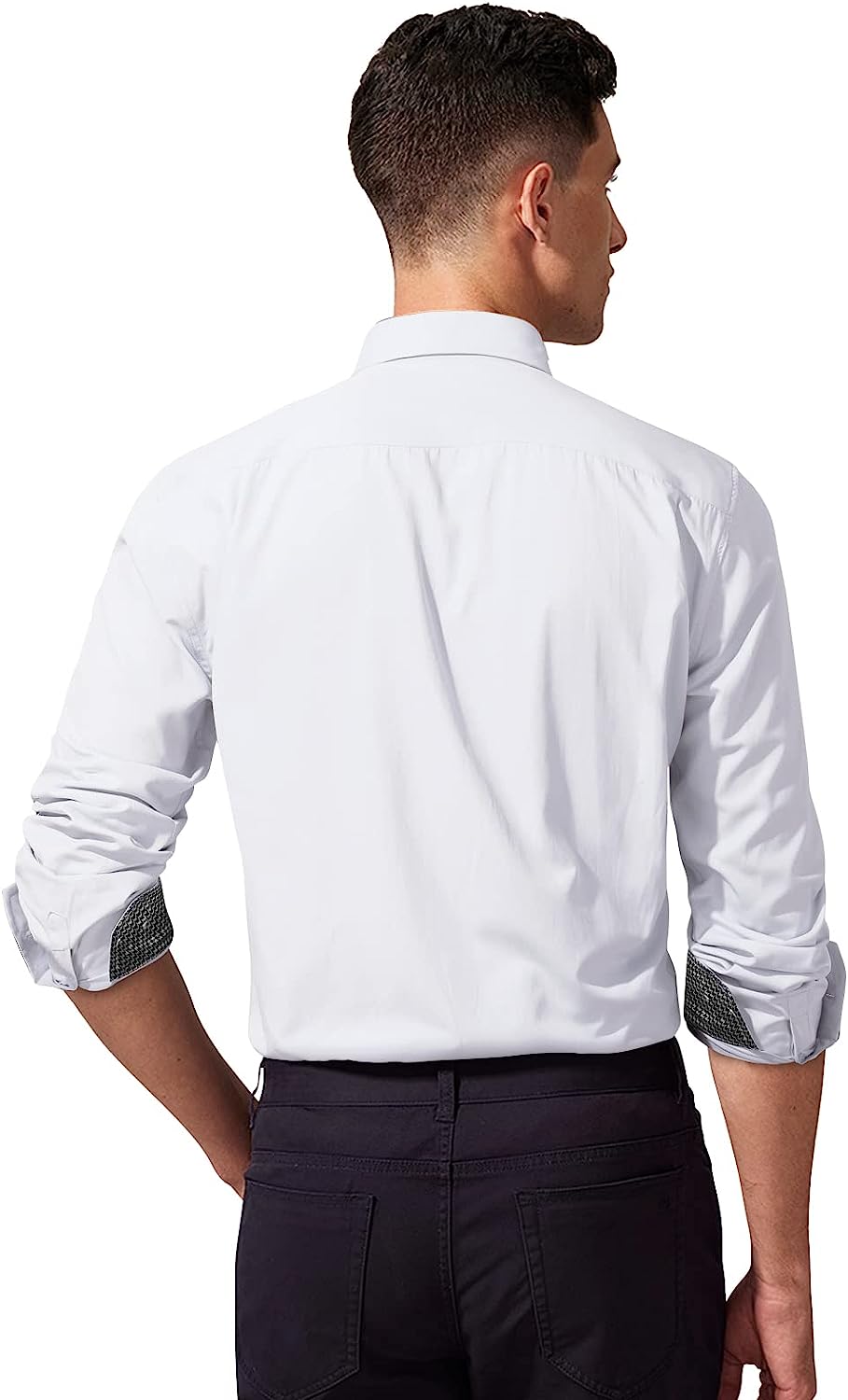 Casual Formal Shirt with Pocket - WHITE
