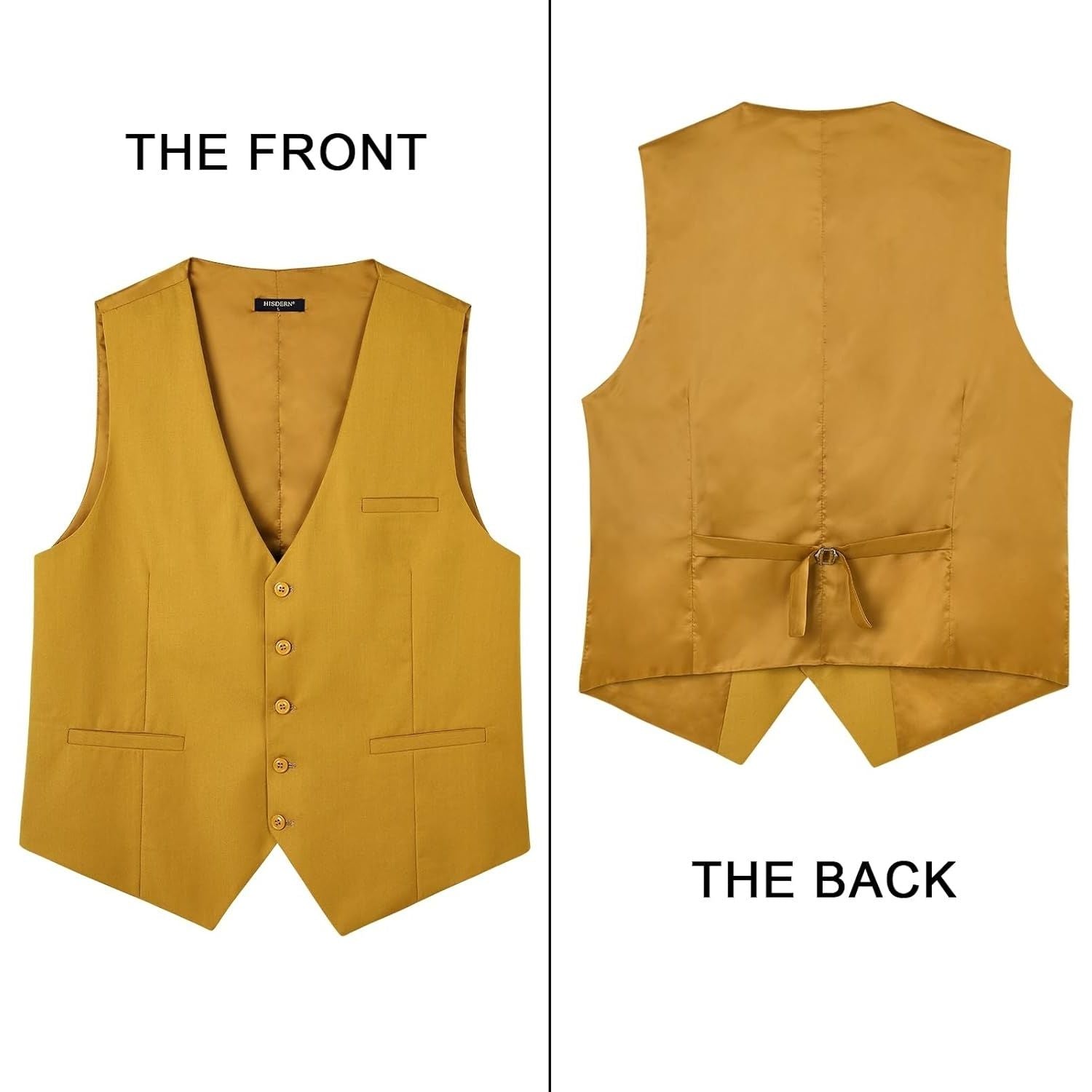 Formal Suit Vest - GOLD