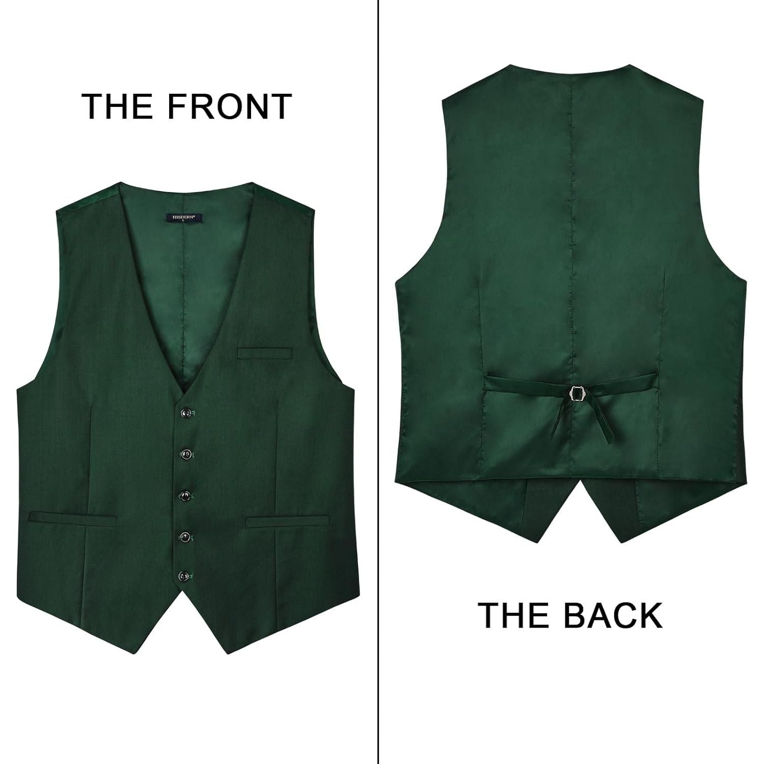 Formal Suit Vest - Z1 - FOREST GREEN