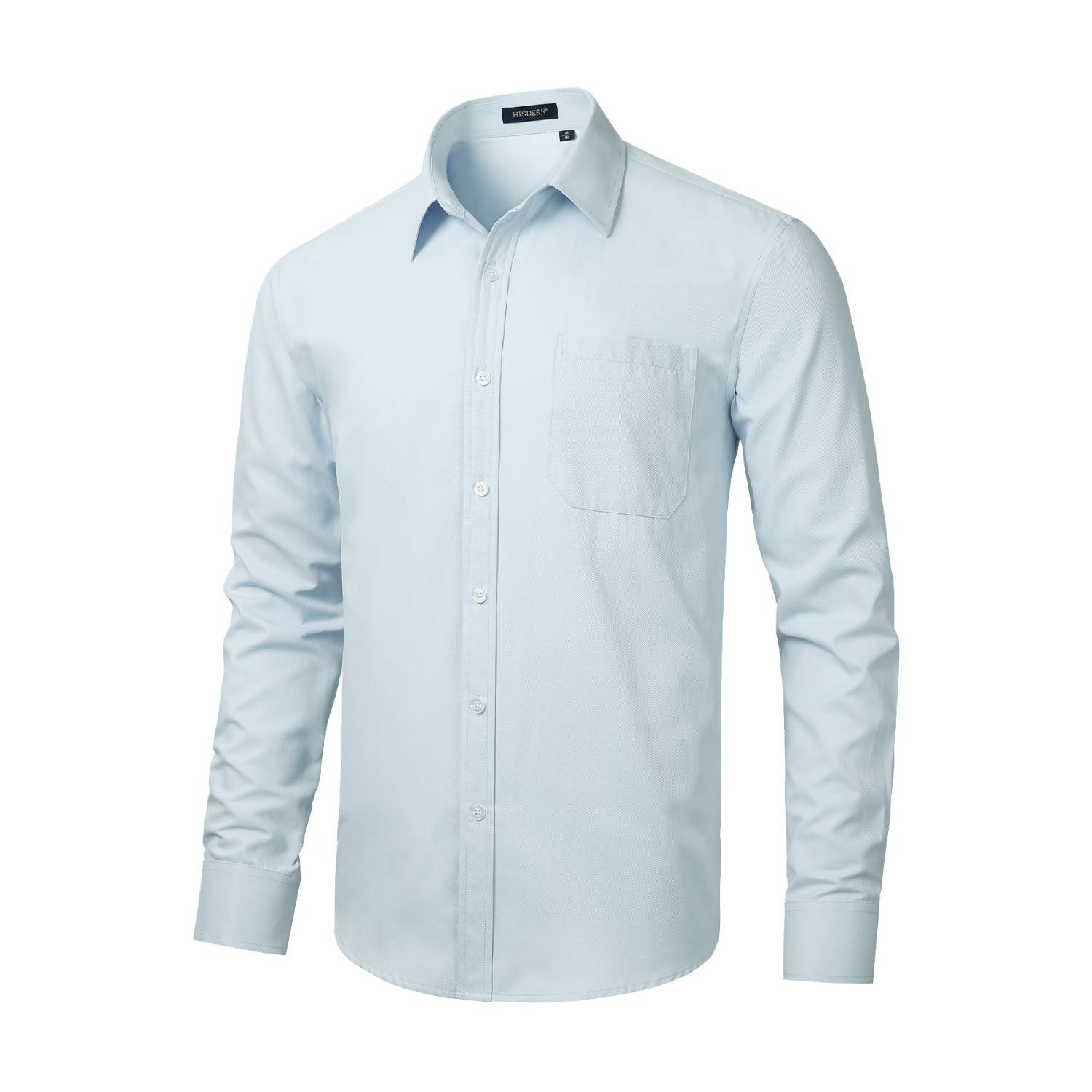 Men's Dress Shirt with Pocket - MICRO TWILL BLUE