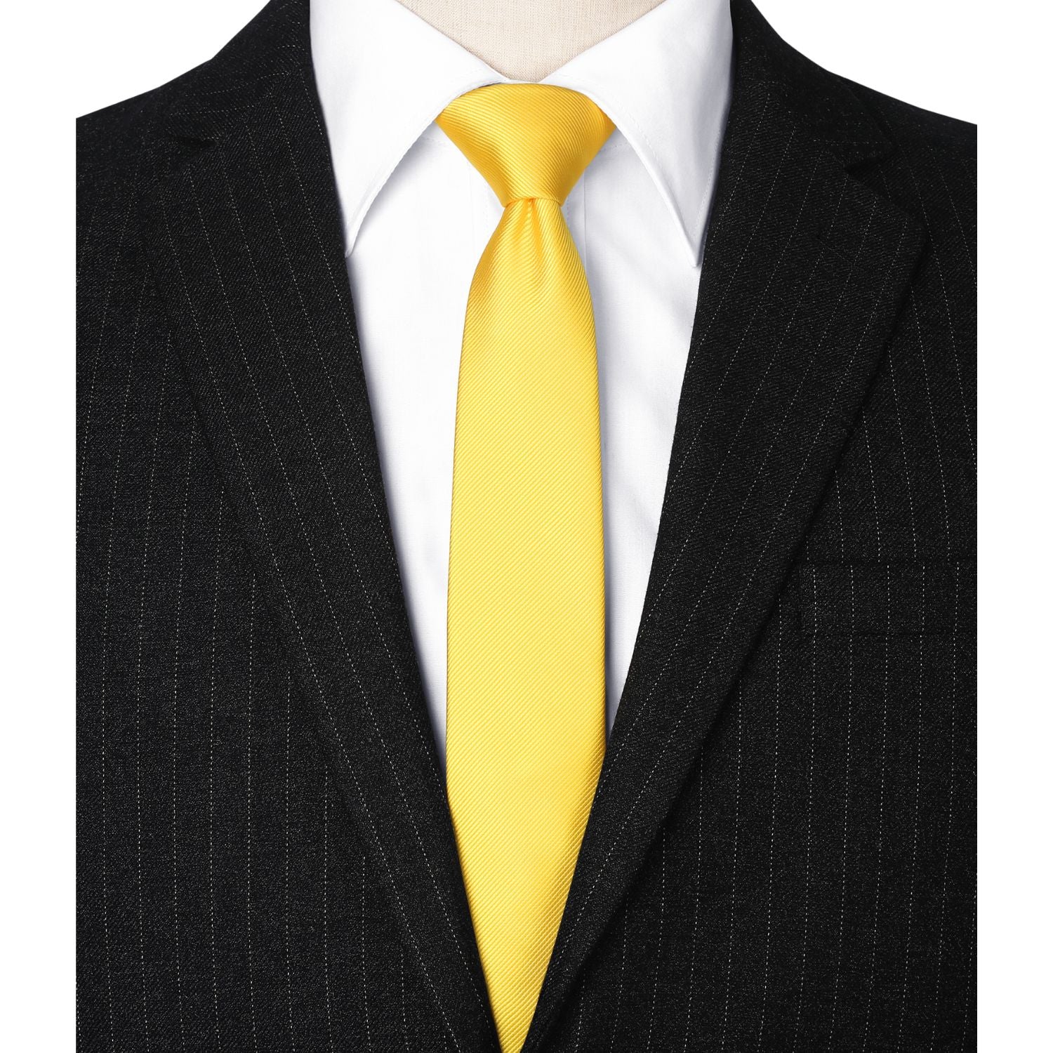 Solid 2.17'' Skinny Formal Tie - E-YELLOW