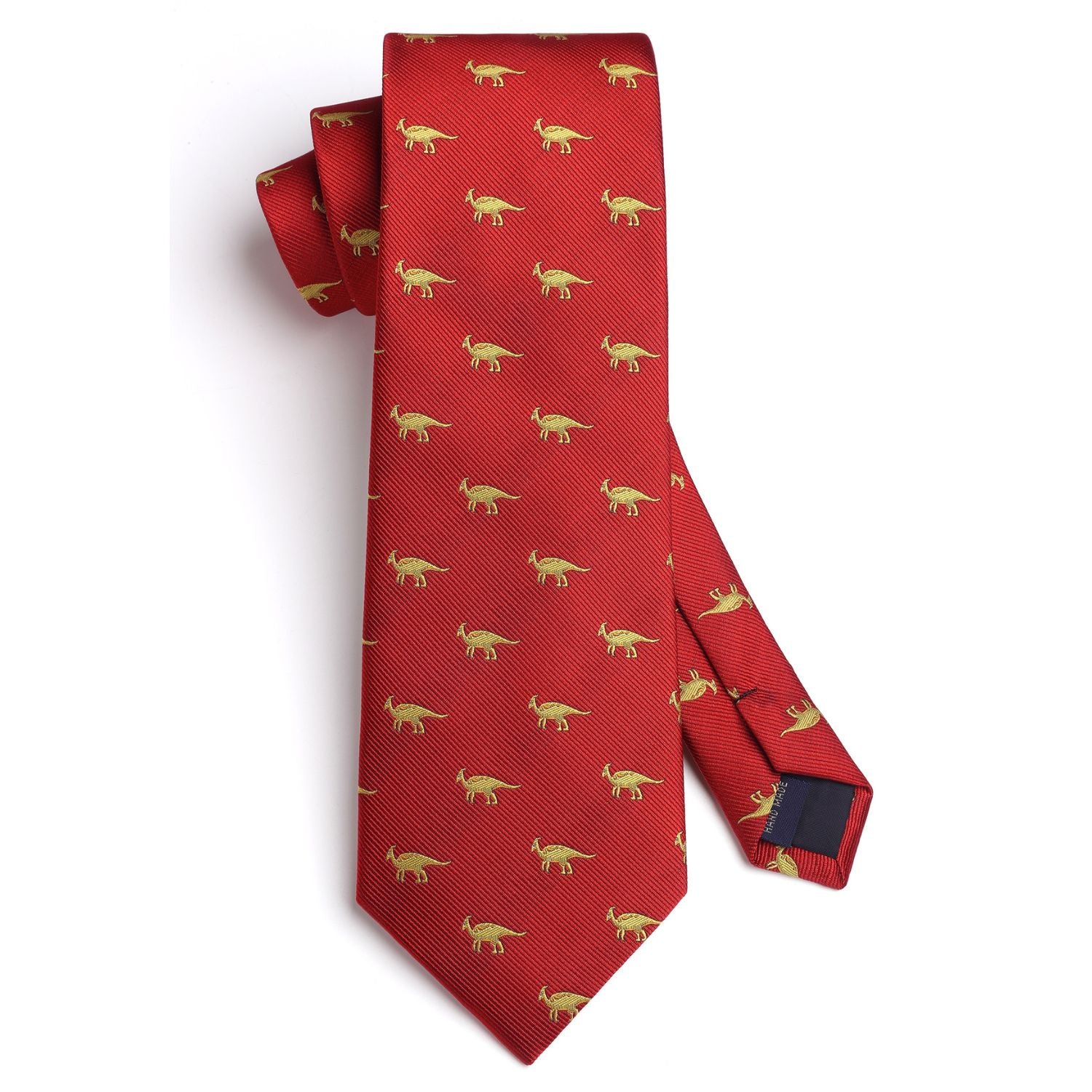 Dinosaur Tie Handkerchief Set - RED