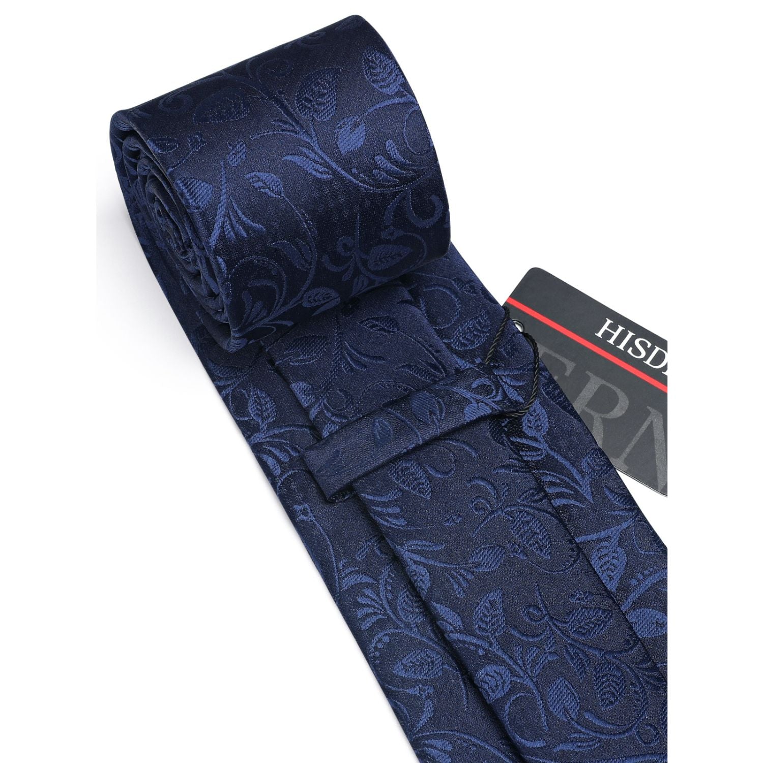 Paisley Tie Handkerchief Set - 03A-NAVY BLUE1