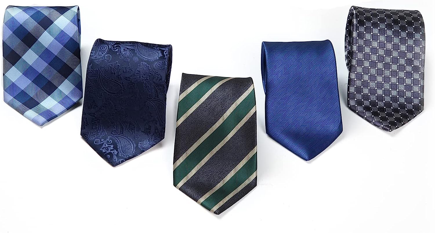 5PCS Tie & Pocket Square Set - 16