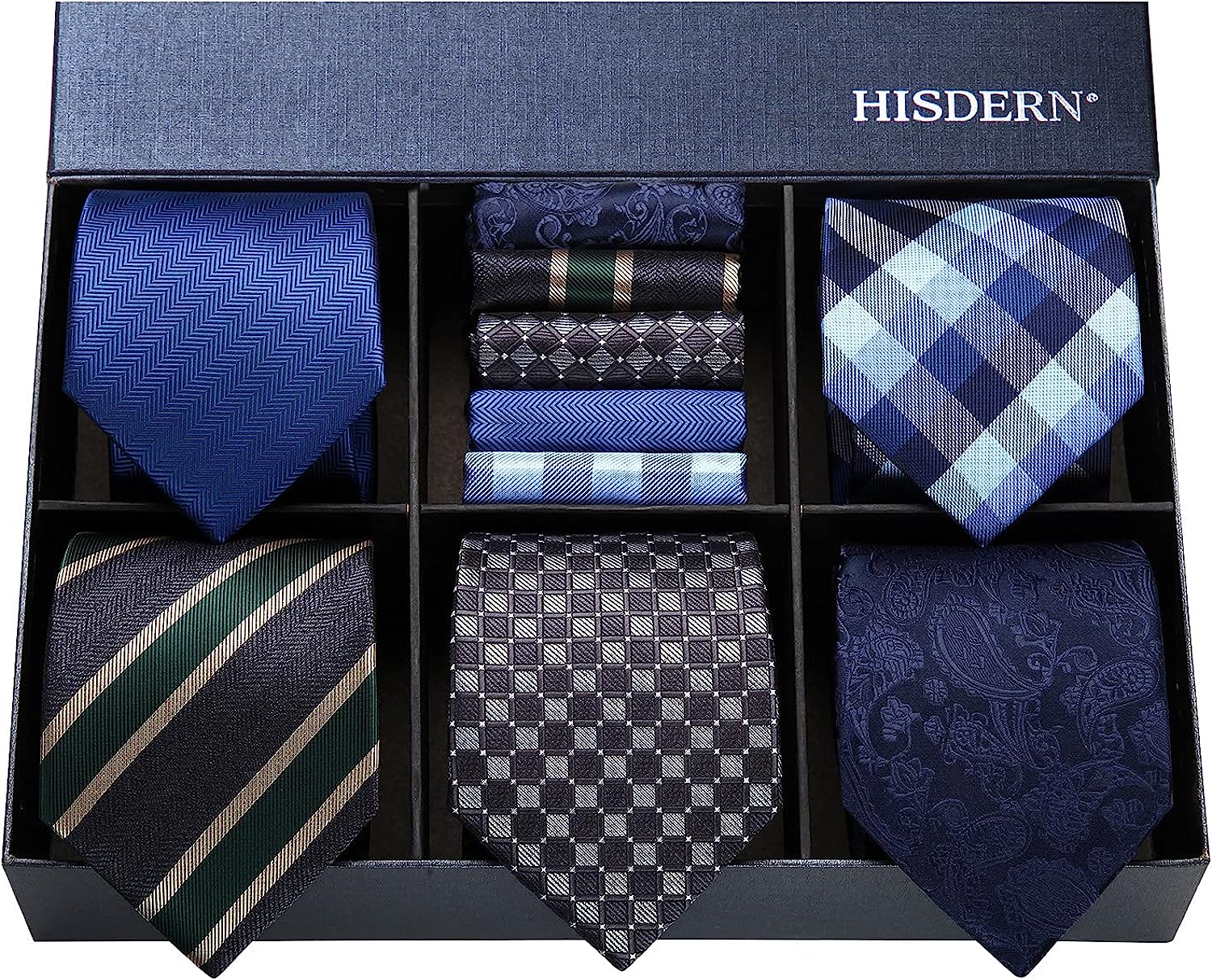 5PCS Tie & Pocket Square Set - 16