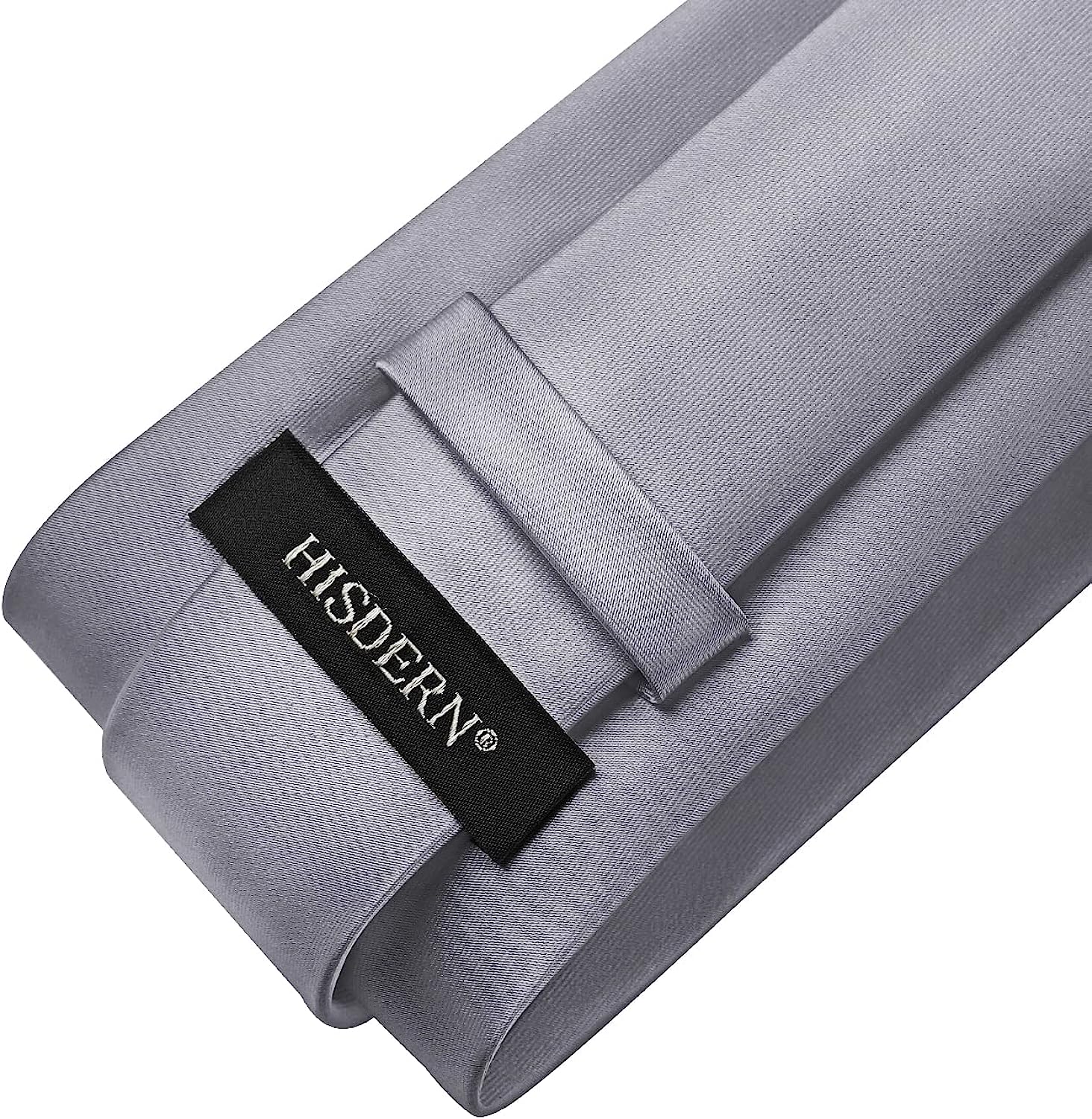 Solid Tie Handkerchief Clip - GREY