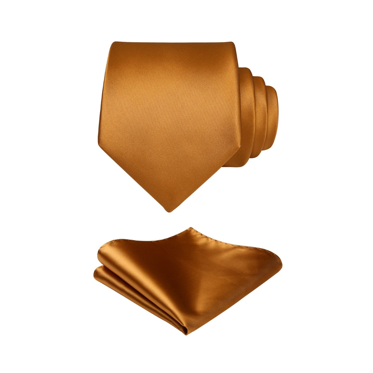 Solid Tie Handkerchief Set - CHAMPAGNE