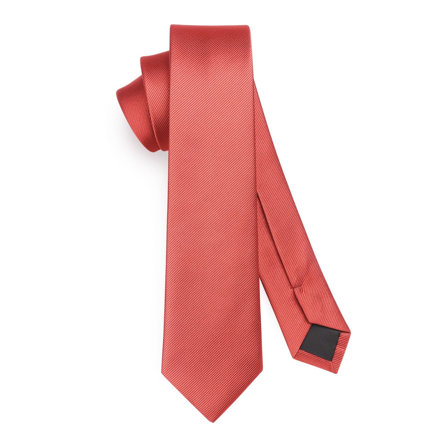 Solid 2.17'' Skinny Formal Tie - E-CORAL PINK