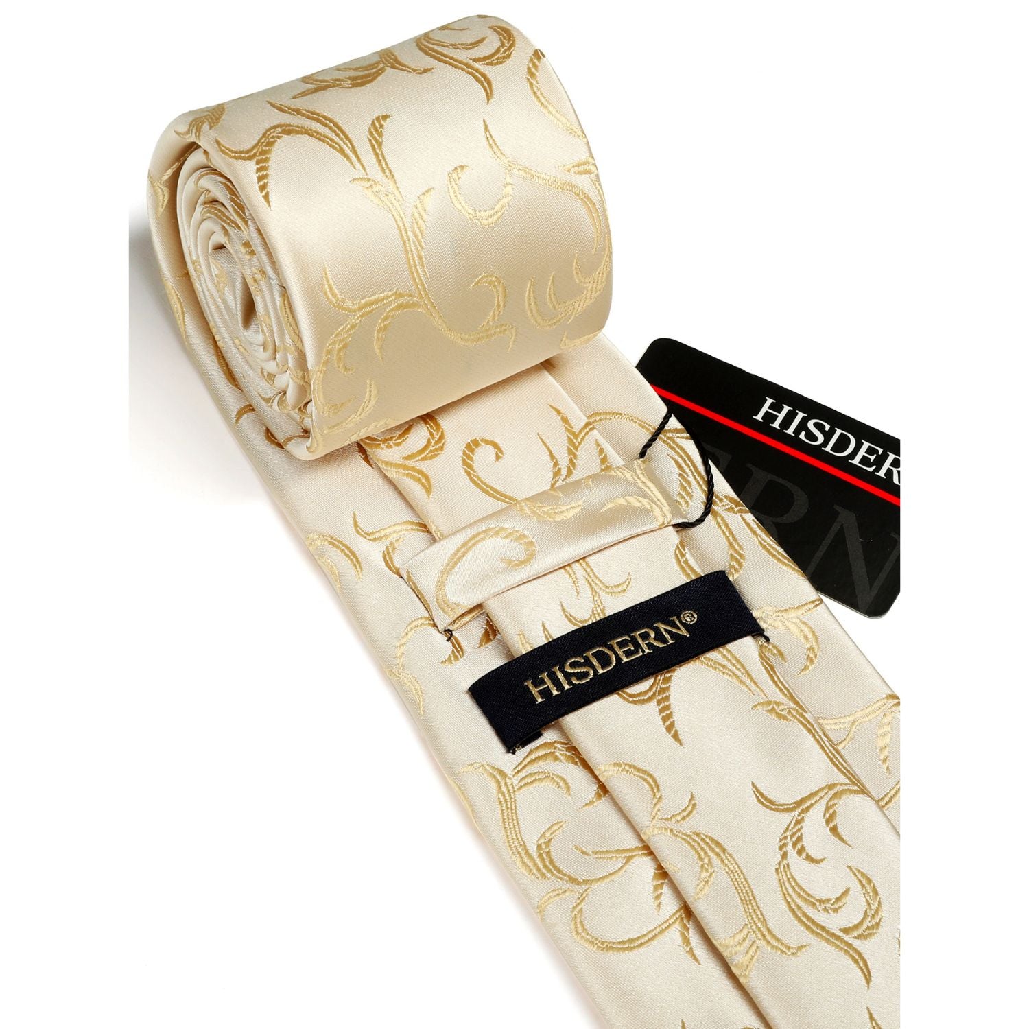 Floral Tie Handkerchief Set - X-GREY FLOWER