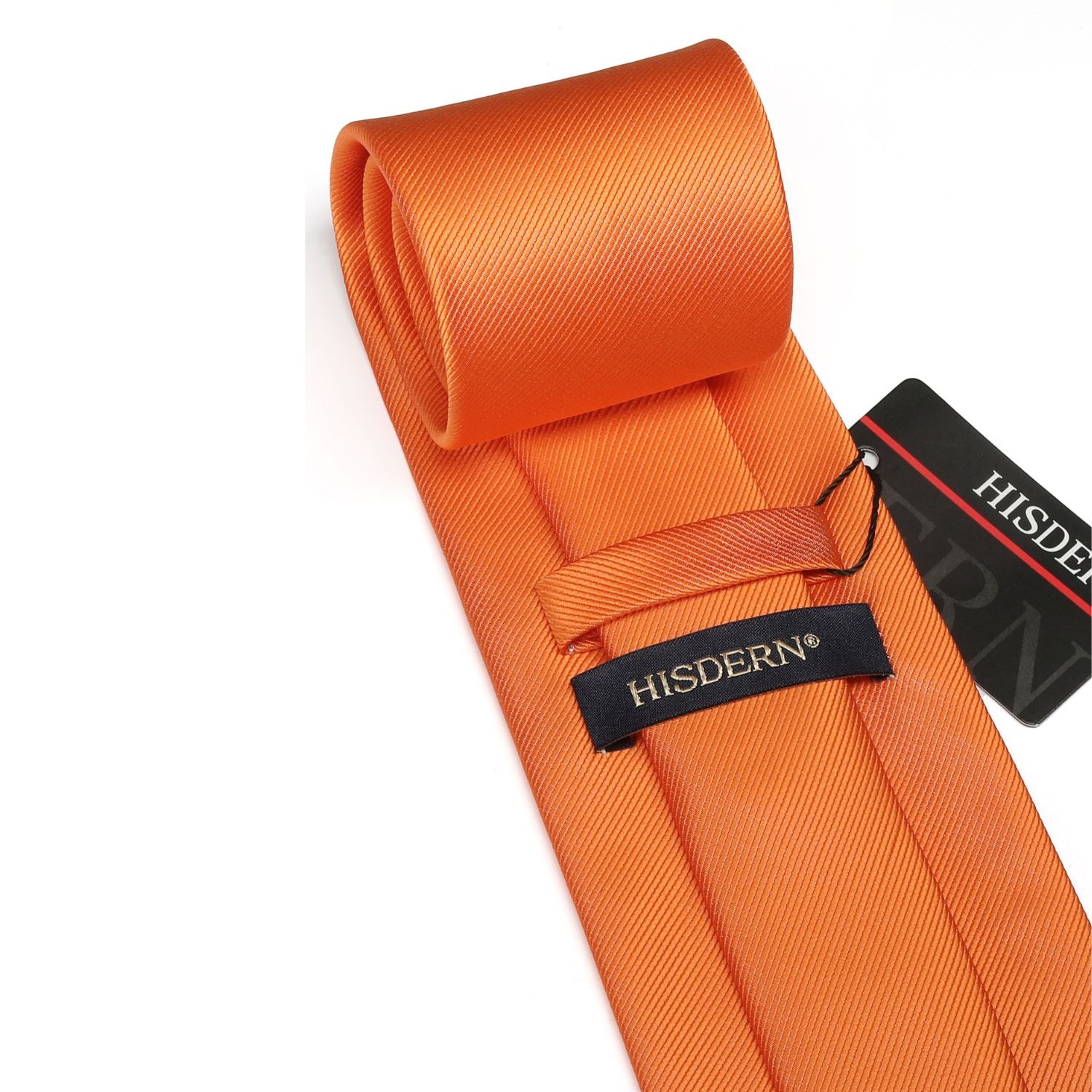 Solid Tie Handkerchief Set - O-ORANGE