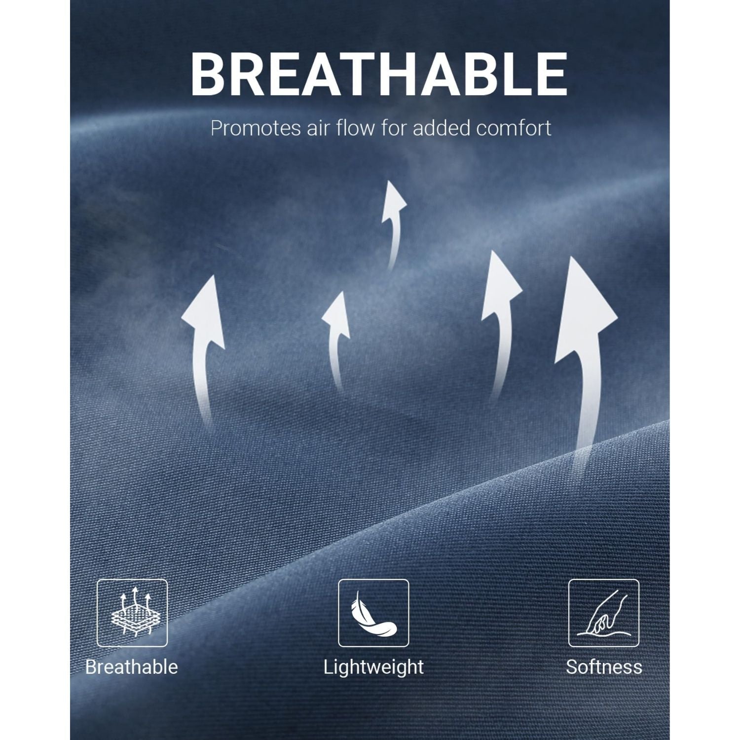 Men's Non-Iron Dress Shirt Long Sleeve 4-Way Stretch Wrinkle Free Haze Blue Formal Shirt