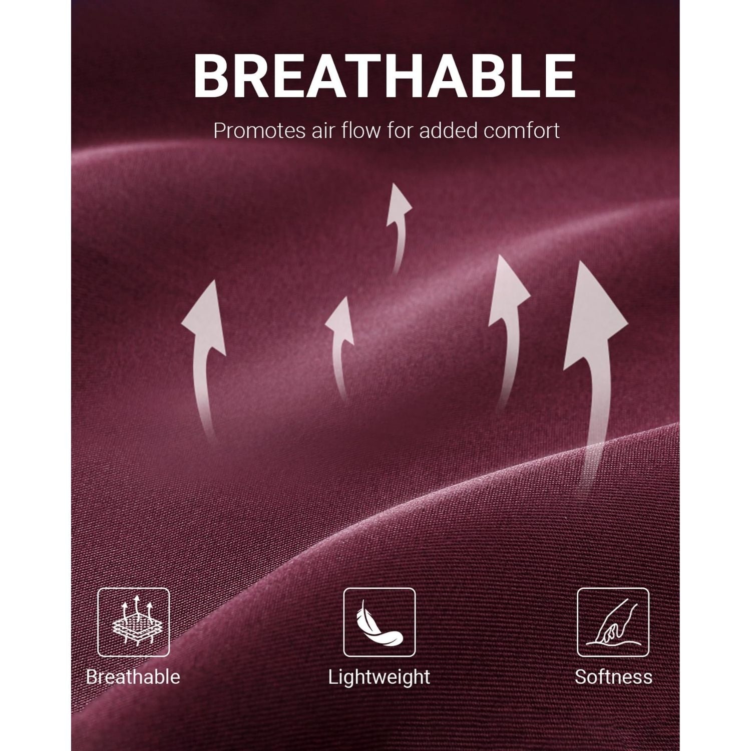 Men's Non-Iron Dress Shirt Long Sleeve 4-Way Stretch Wrinkle Free Burgundy Formal Shirt