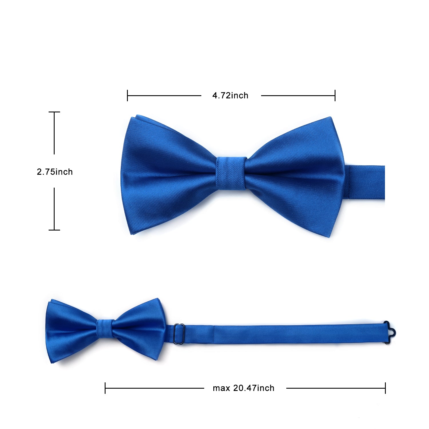 Solid Pre-Tied Bow Tie - ROYAL BLUE