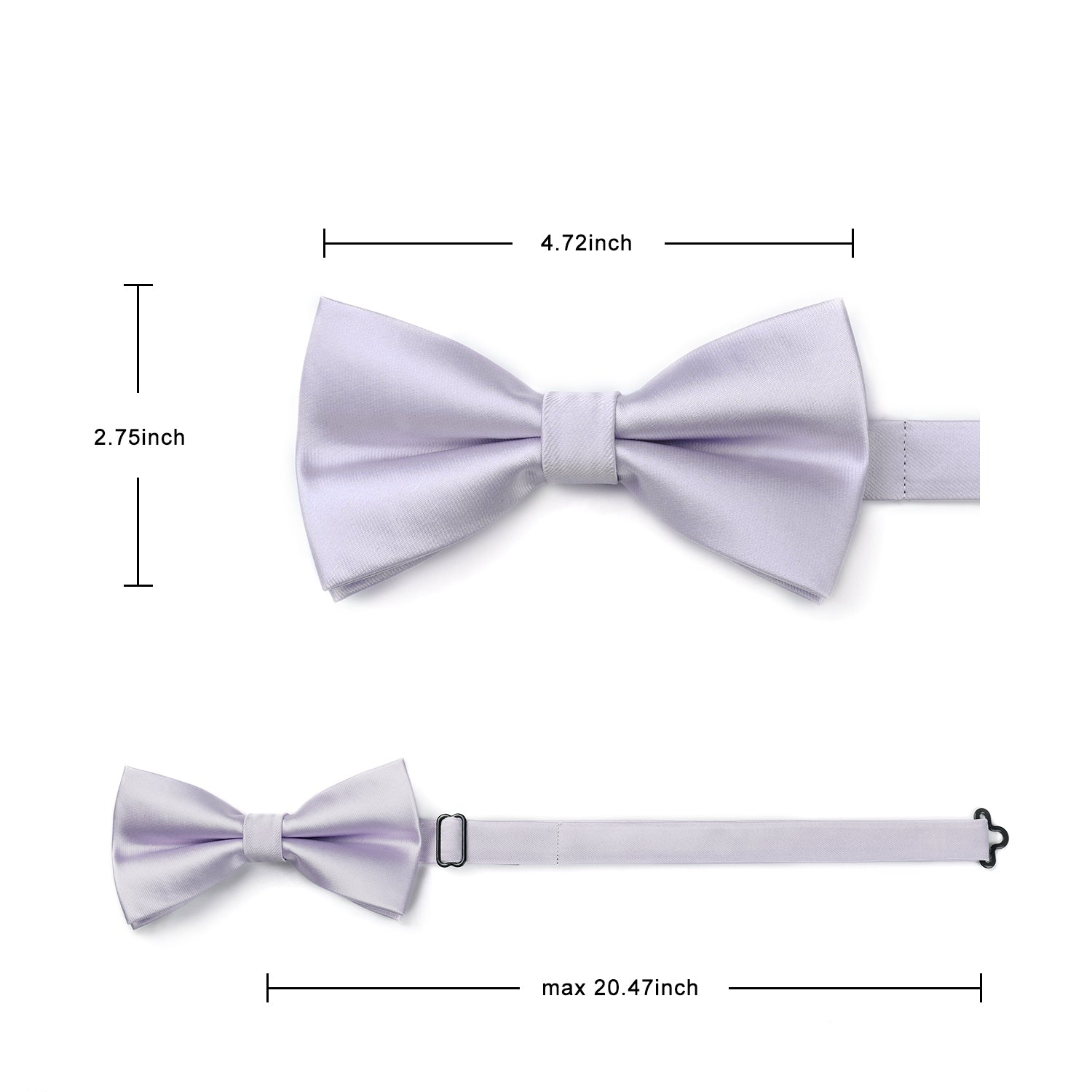 Solid Pre-Tied Bow Tie - PURPLE-2