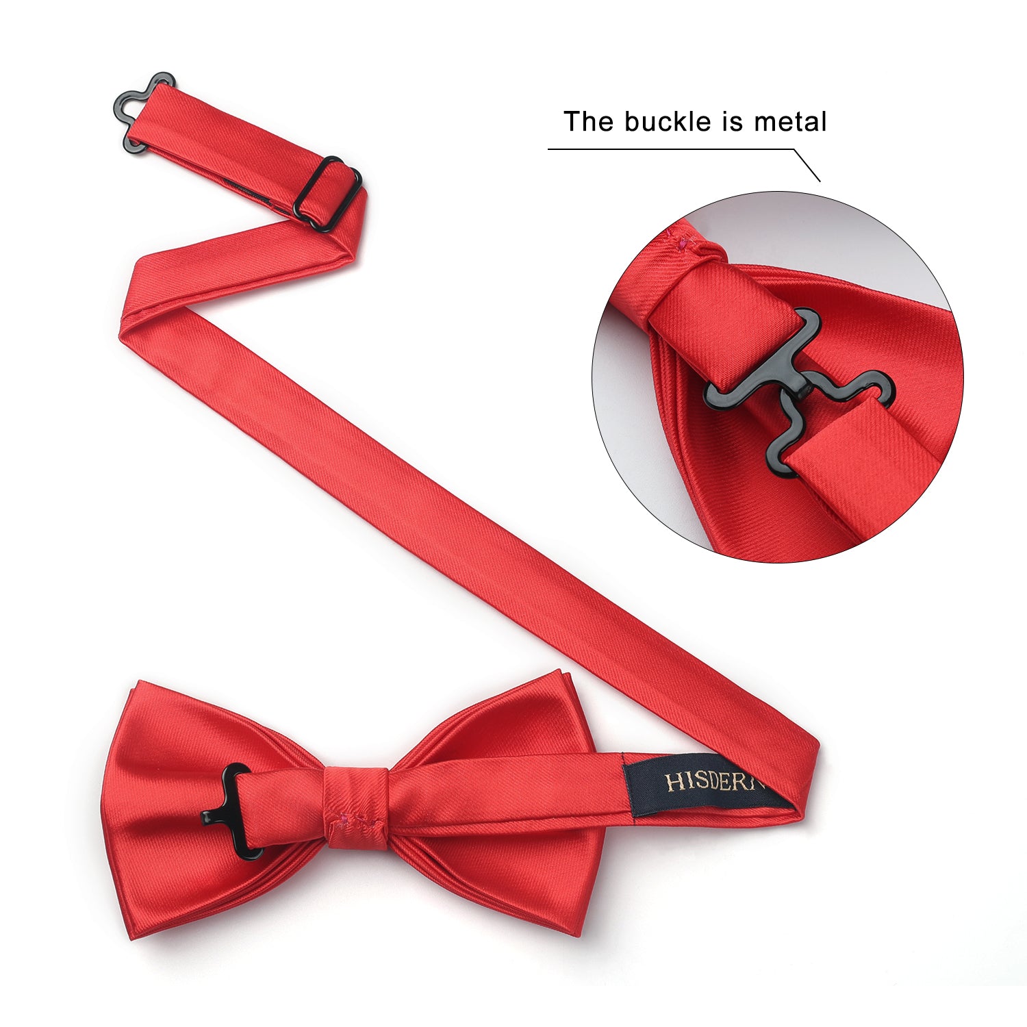Solid Pre-Tied Bow Tie - RED