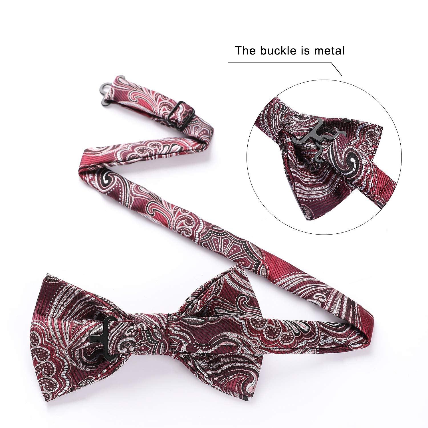 6PCS Mixed Design Pre-Tied Bow Ties - 4-B6-04 Christmas Gifts for Men