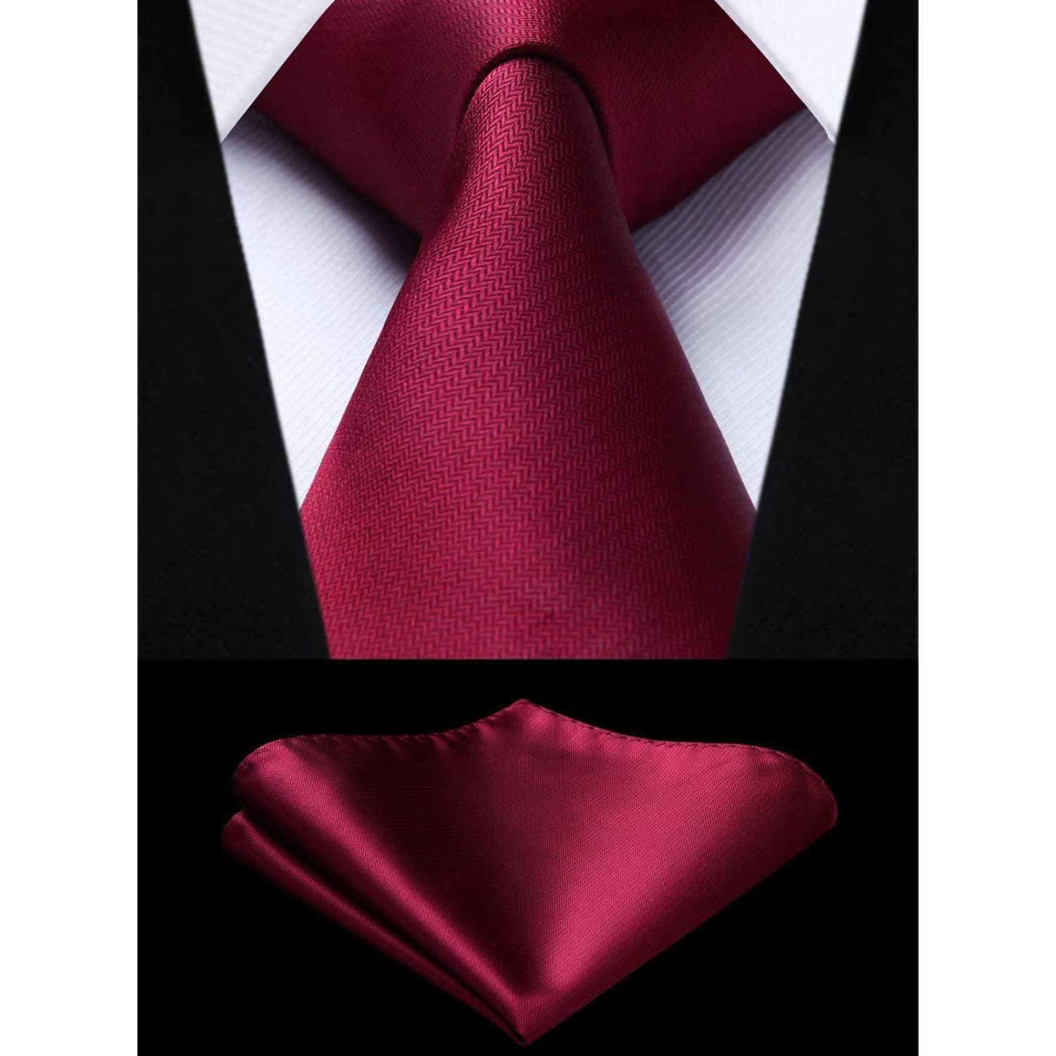 3PCS Tie & Pocket Square Set - T3C006 Christmas Gifts for Men
