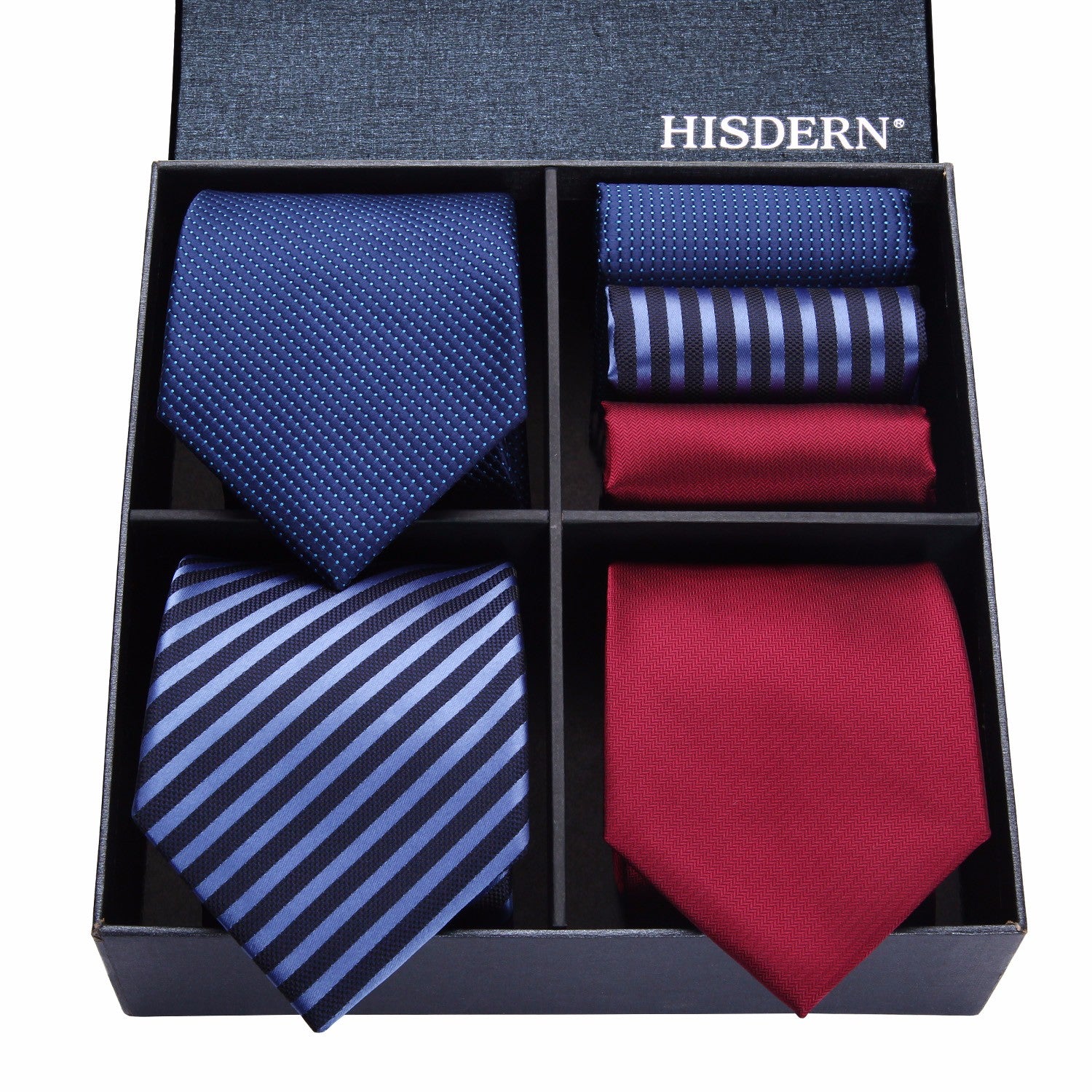 3PCS Tie & Pocket Square Set - T3C006 Christmas Gifts for Men
