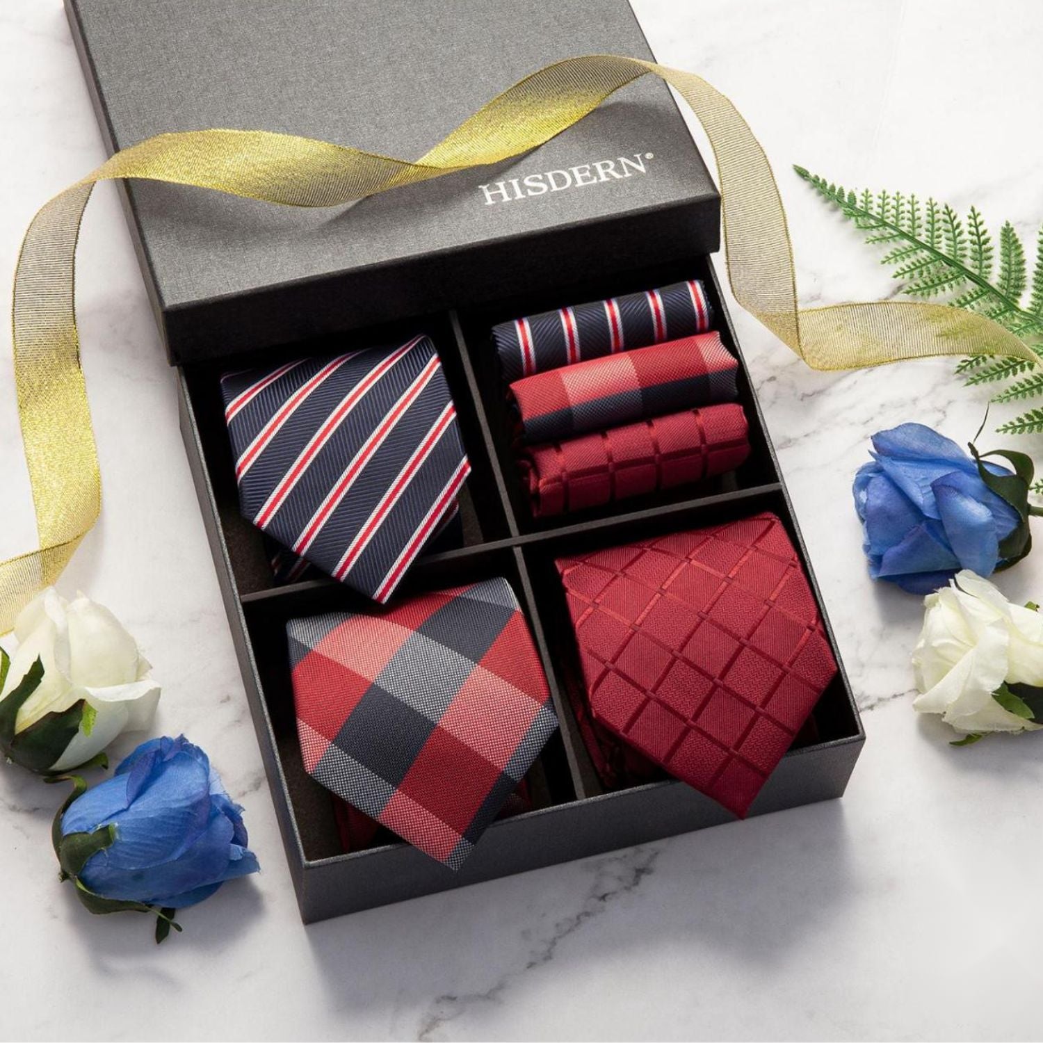 3PCS Tie & Pocket Square Set - 11