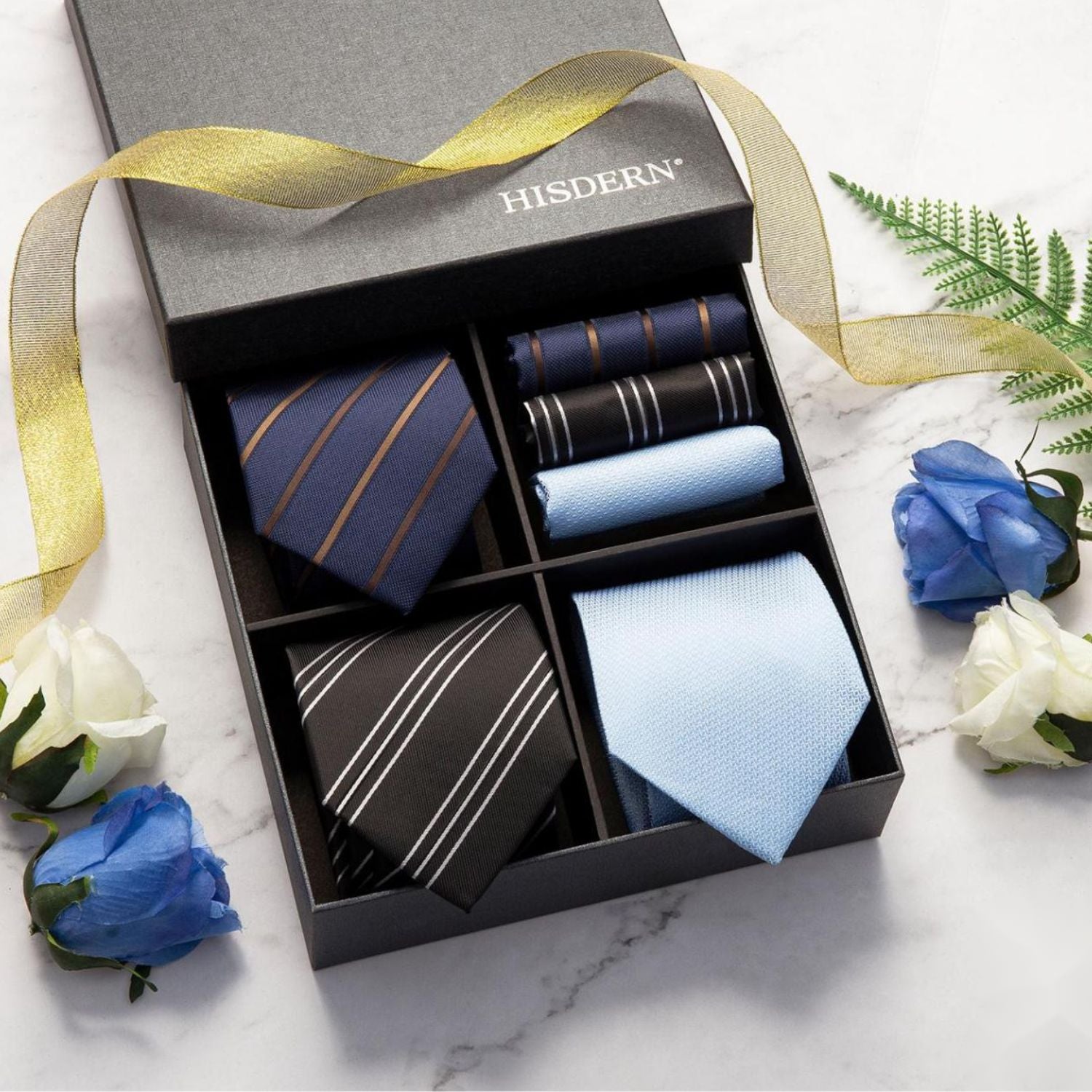 3PCS Tie & Pocket Square Set - 18
