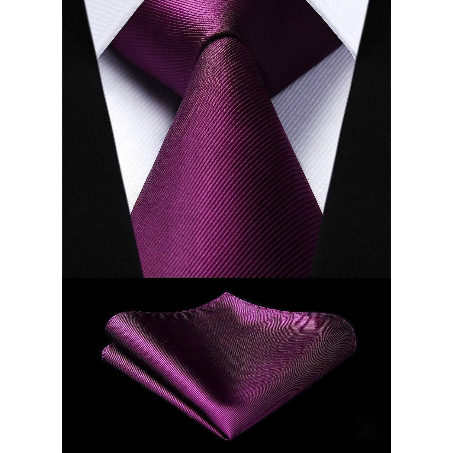 3PCS Tie & Pocket Square Set - T3C-03 Christmas Gifts for Men