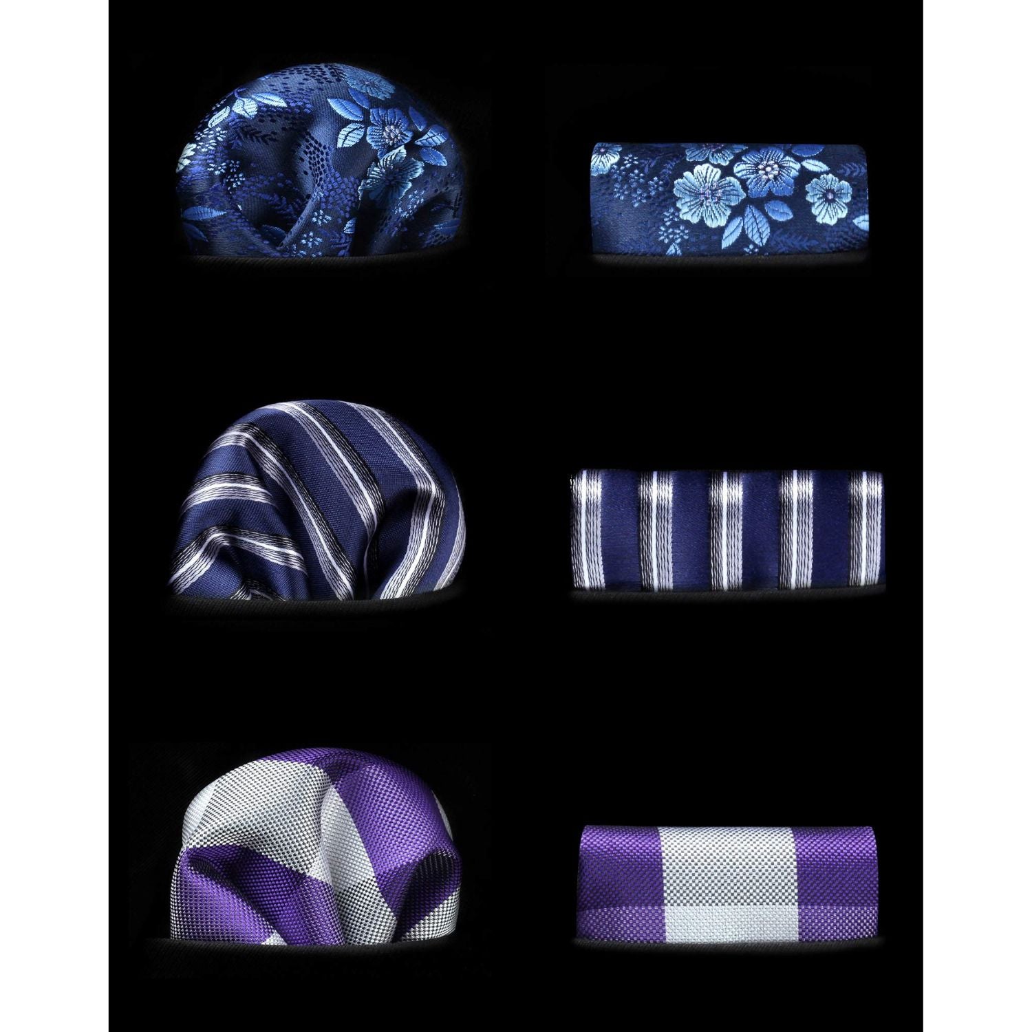 3PCS Tie & Pocket Square Set - T3-04 Christmas Gifts for Men