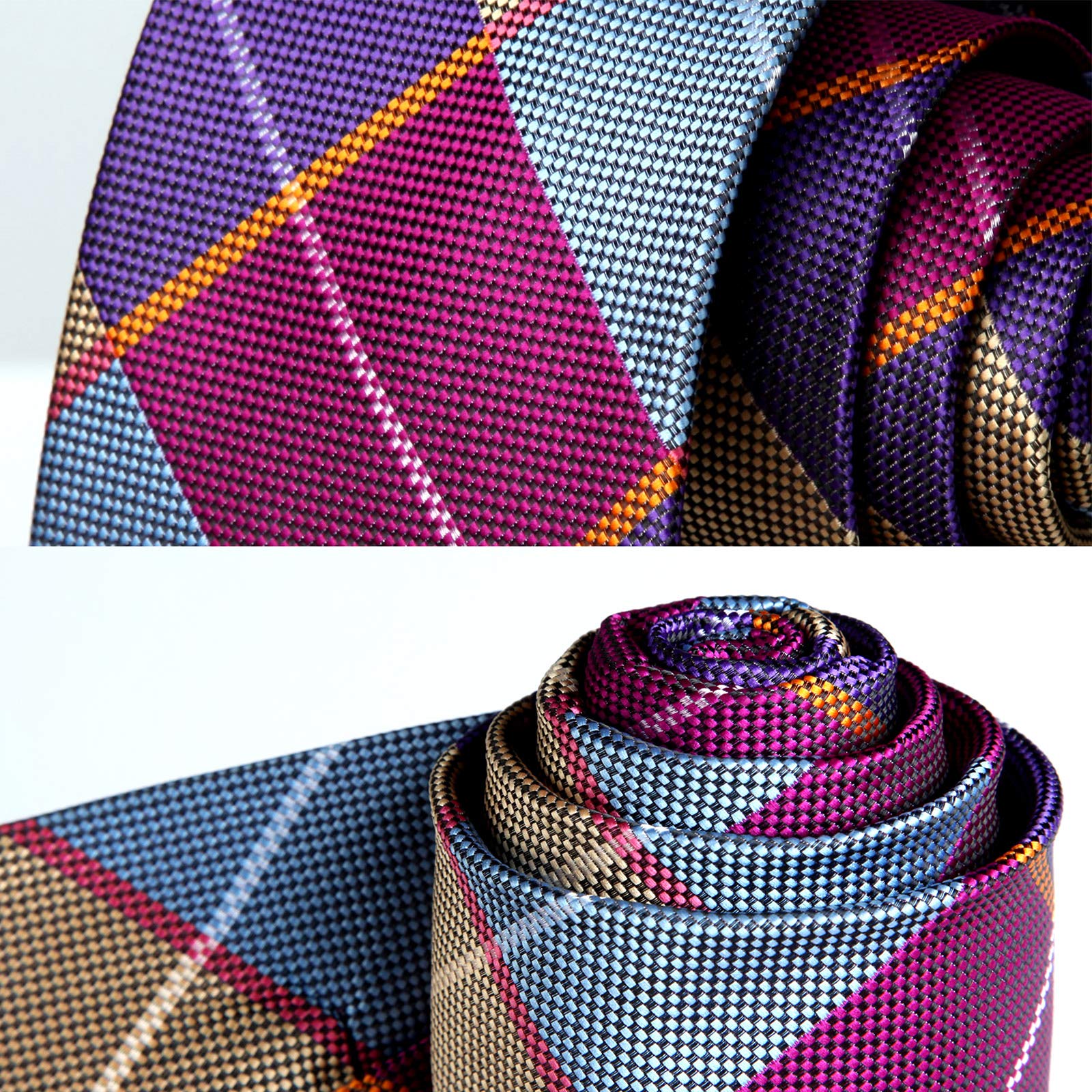 3PCS Tie & Pocket Square Set - T3-06 Christmas Gifts for Men