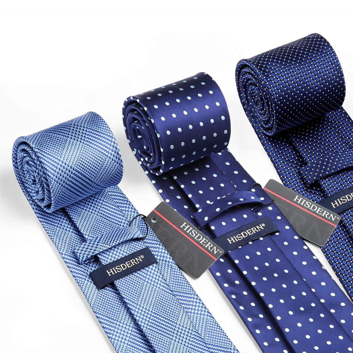 3PCS Tie & Pocket Square Set - T3-13 Christmas Gifts for Men
