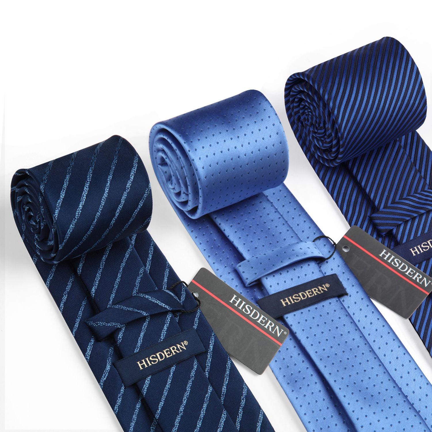 3PCS Tie & Pocket Square Set - T3-12 Christmas Gifts for Men