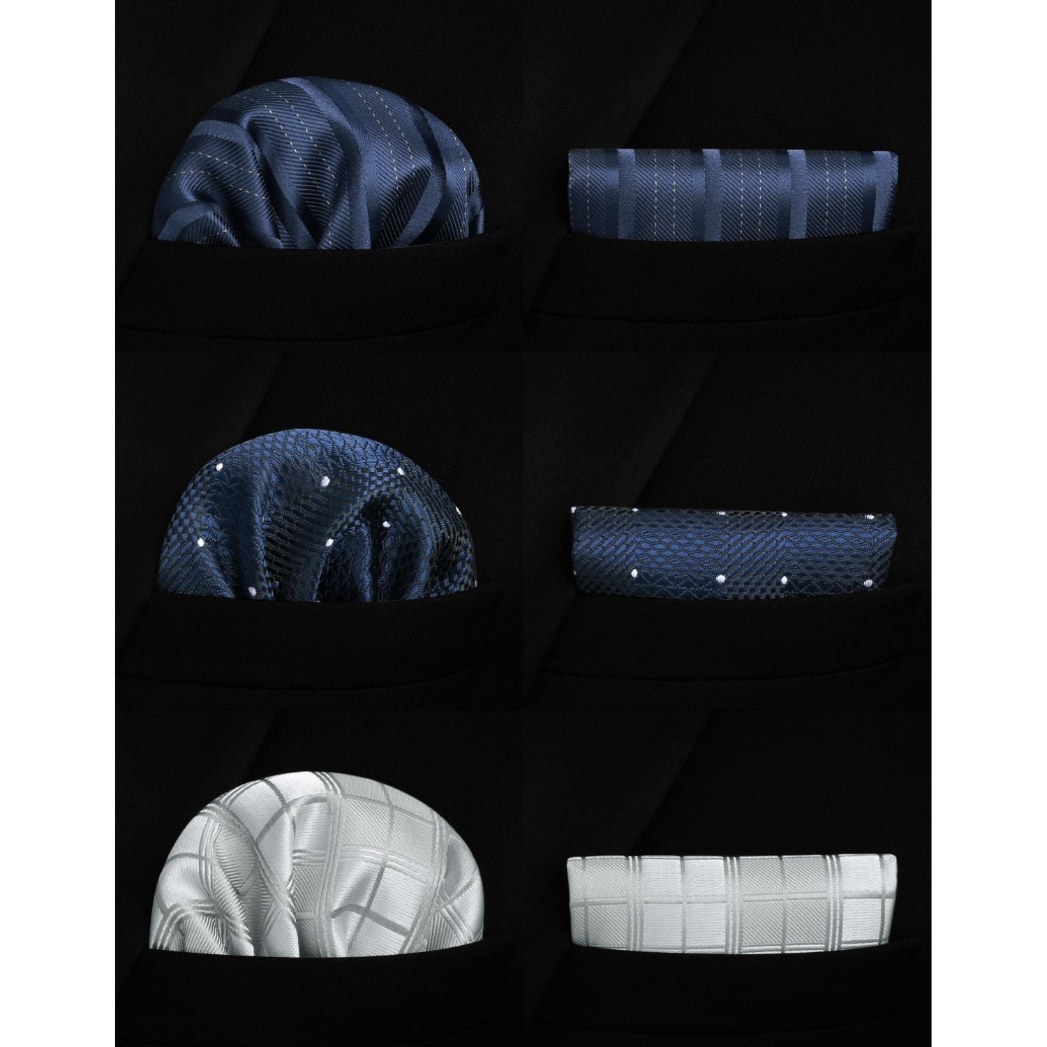 3PCS Tie & Pocket Square Set - 21