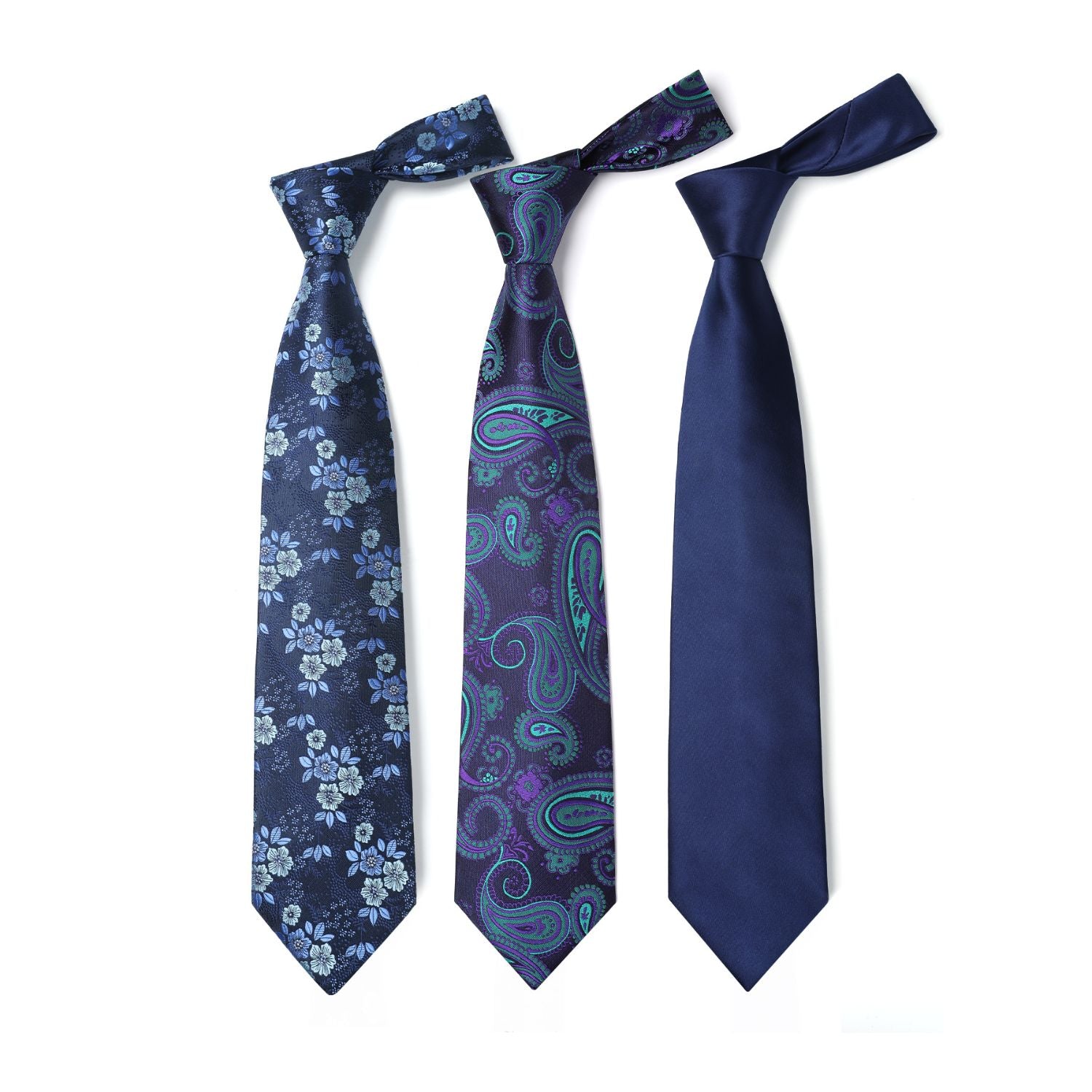 3PCS Tie & Pocket Square Set - T3-15