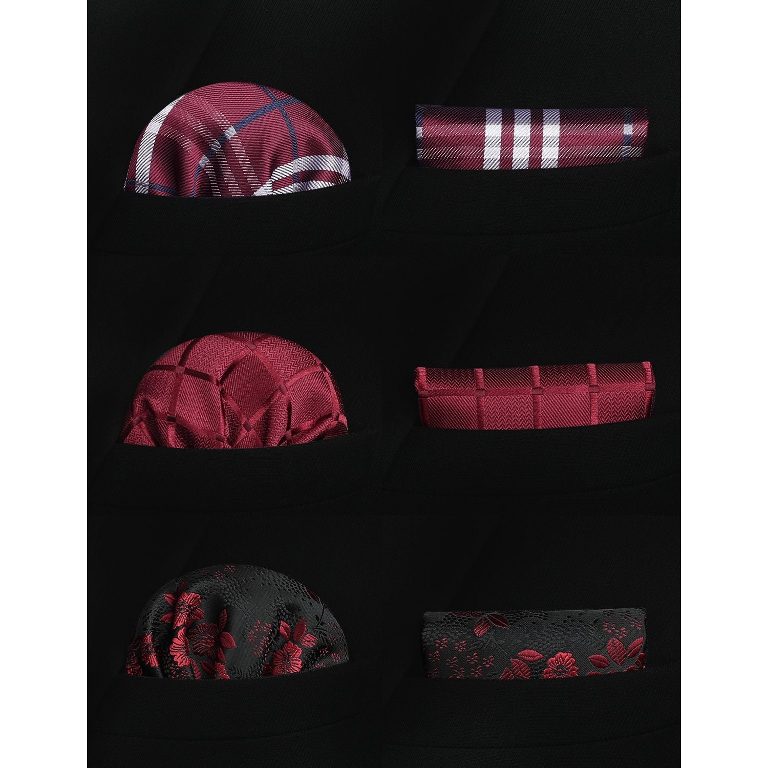 3PCS Tie & Pocket Square Set - T3-14