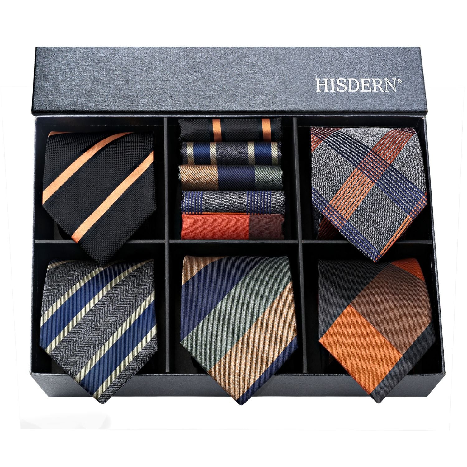 5PCS Tie & Pocket Square Set - 03 Christmas Gifts for Men