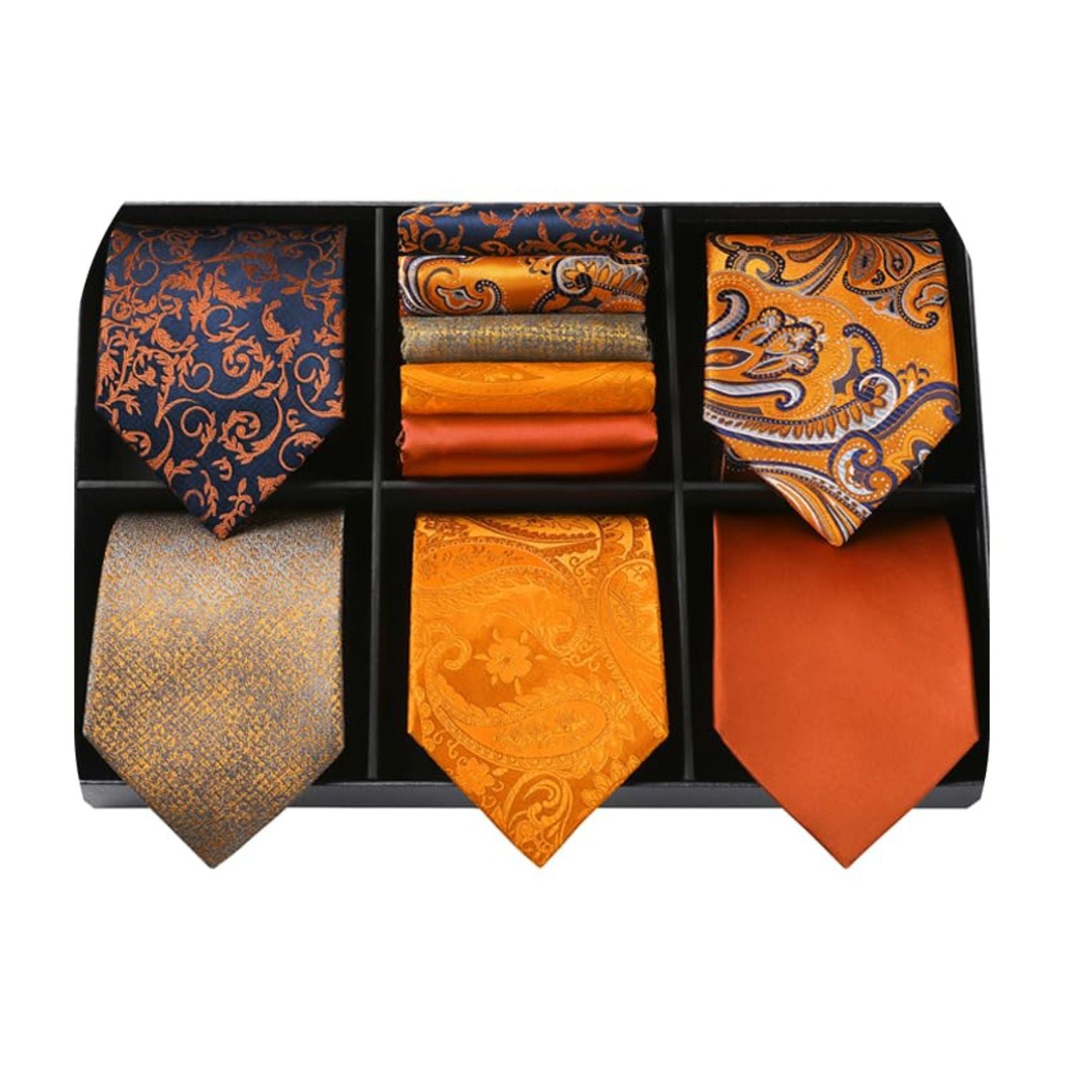 5-Piece Pattern Tie Set Wedding Accessory Gift Box Set