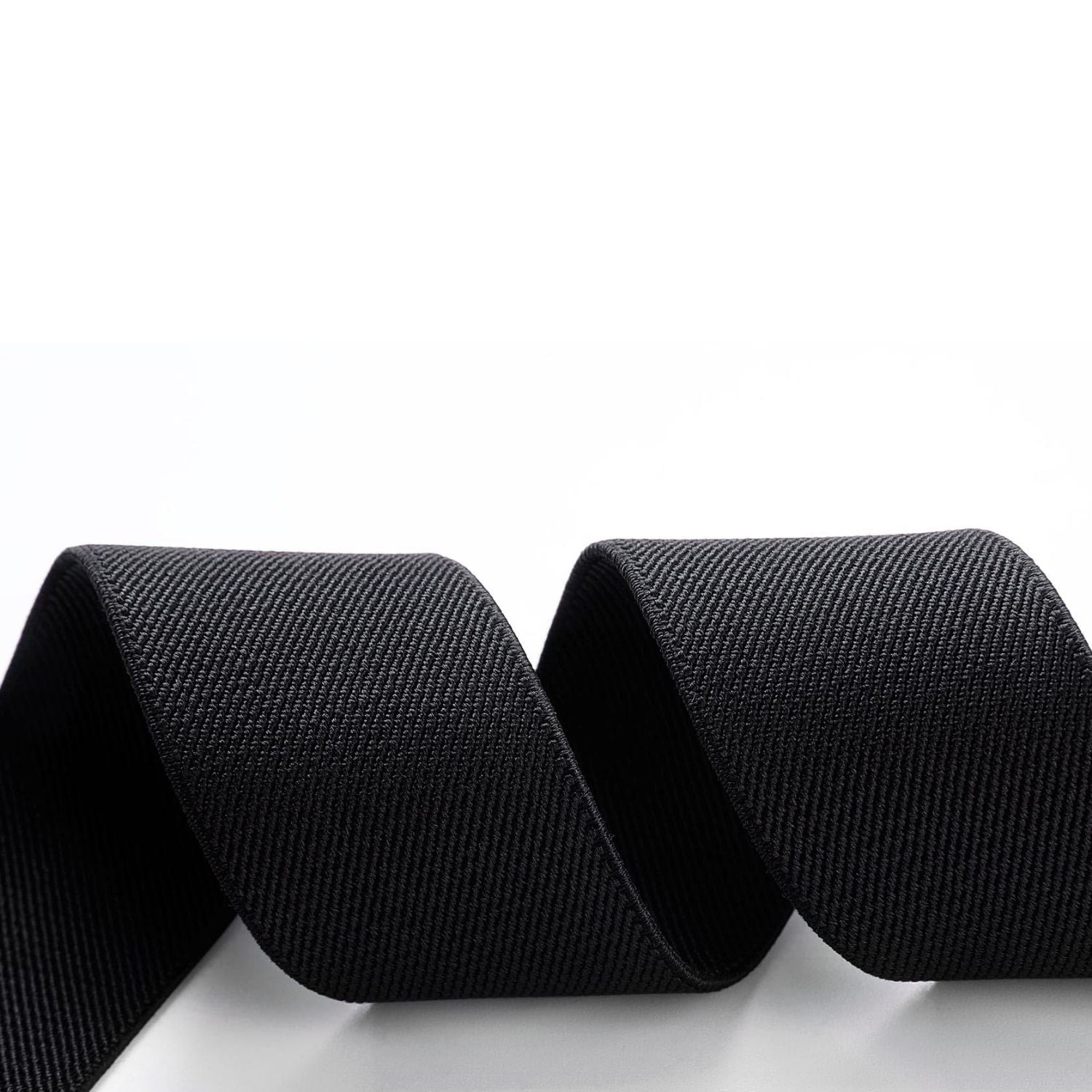 Y-shaped Adjustable Suspender with 4 Clips - 10 BLACK