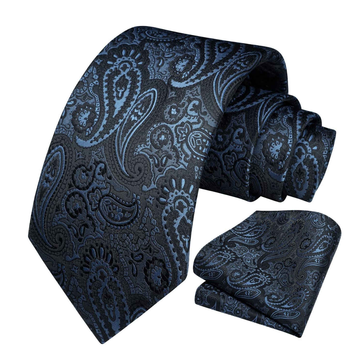 Paisley Tie Handkerchief Set - NAVY BLUE?
