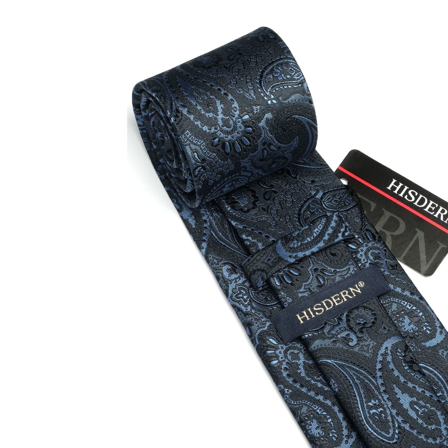 Paisley Tie Handkerchief Set - NAVY BLUE?
