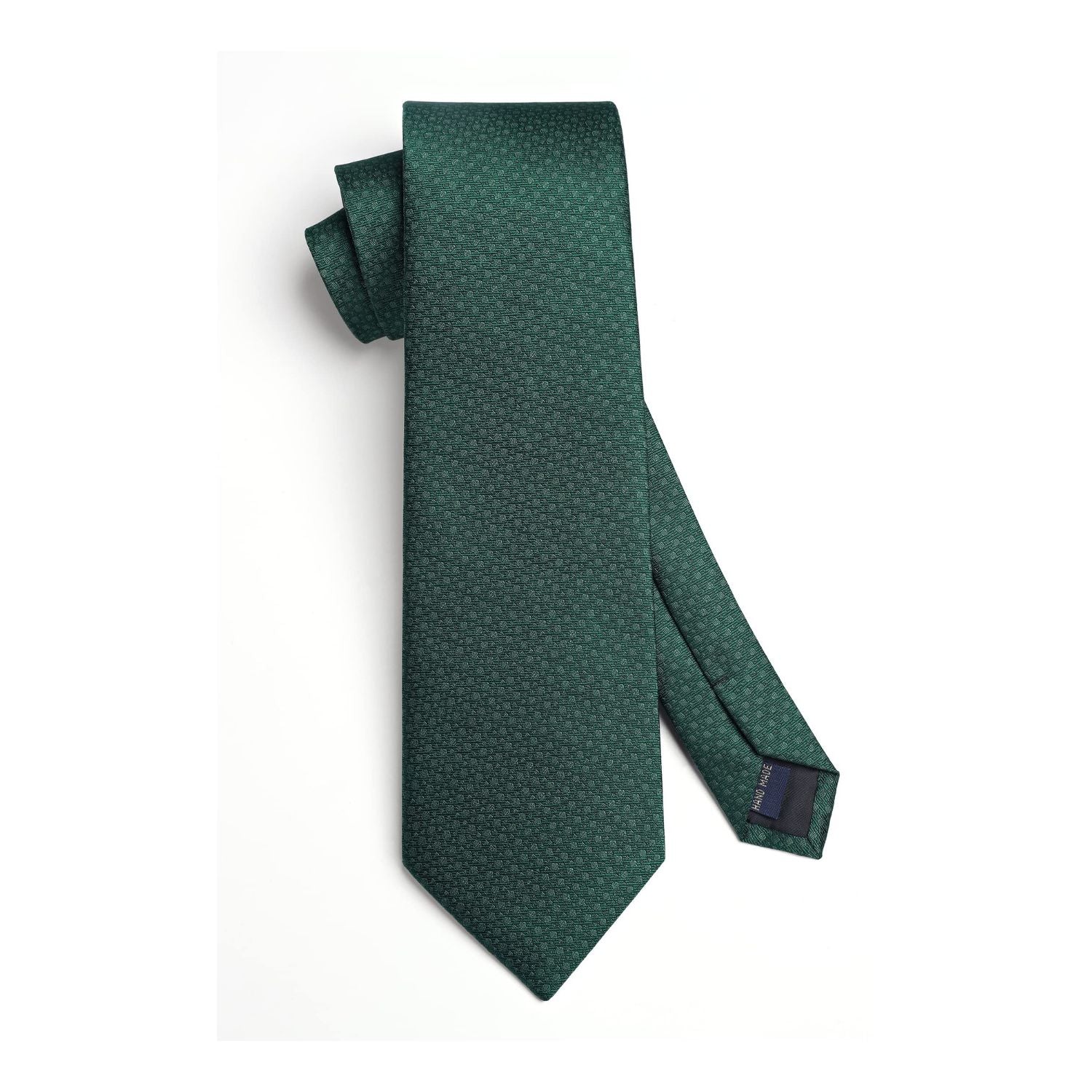 Houndstooth Tie Handkerchief Set - F-EMERALD GREEN